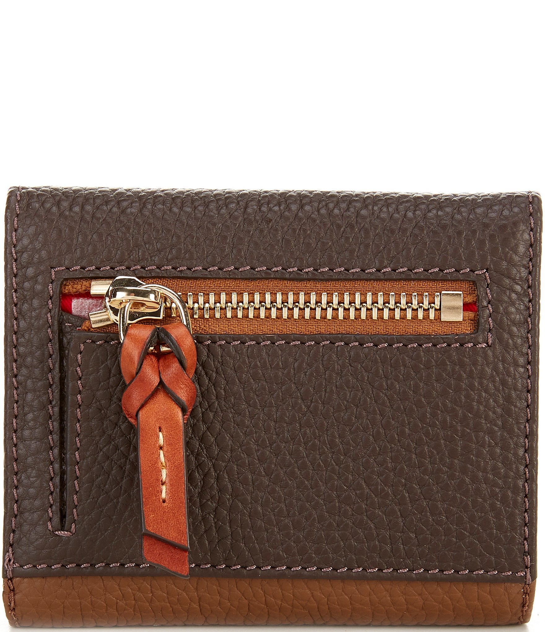 Dooney & Bourke Colorblock Small Flap Credit Card Bifold Wallet