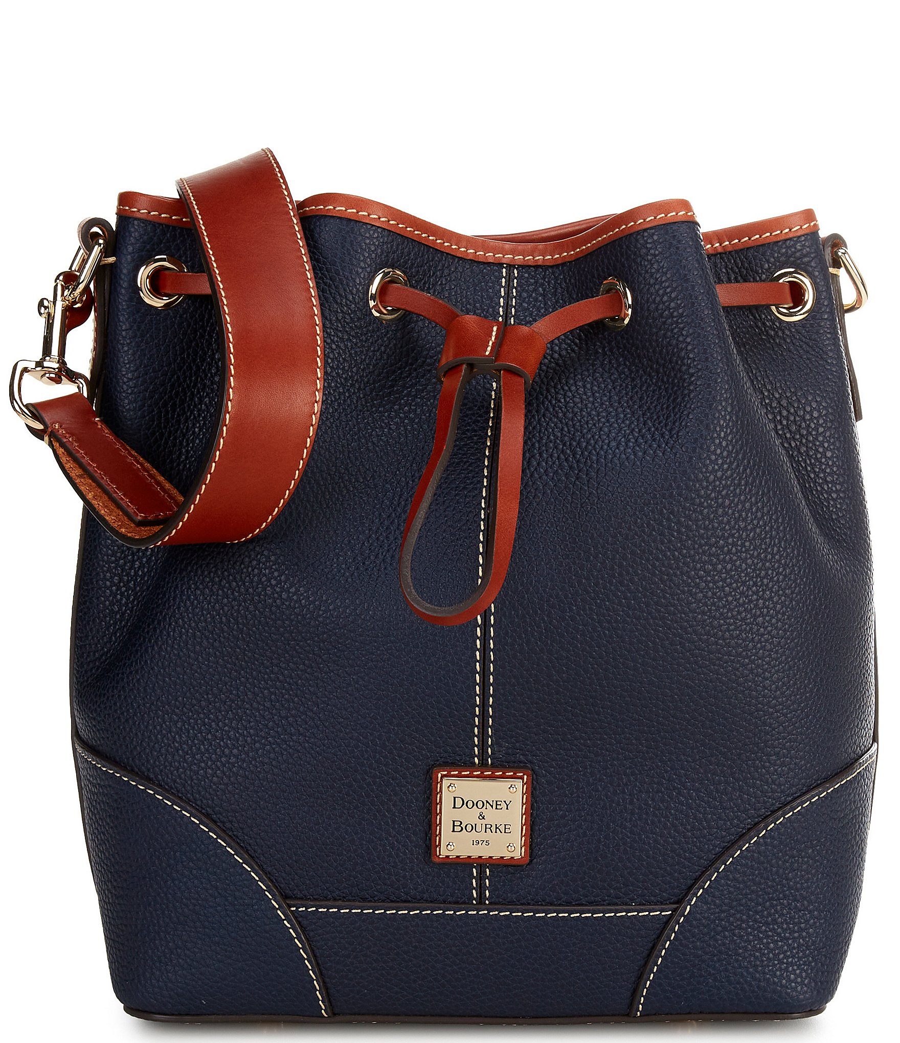 Dooney & Bourke Drawstring Leather Shoulder Bag