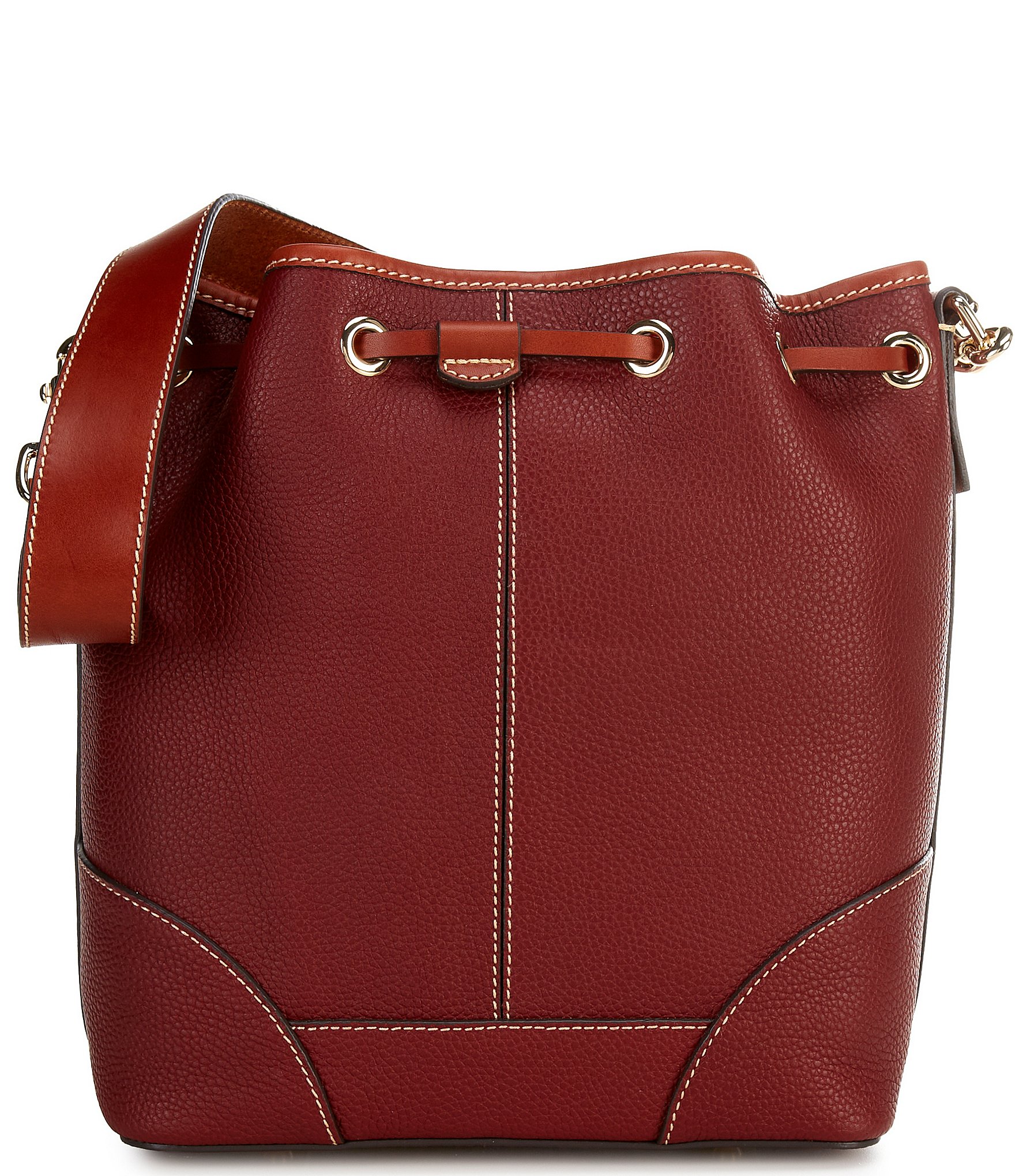 Dooney & Bourke Drawstring Leather Shoulder Bag