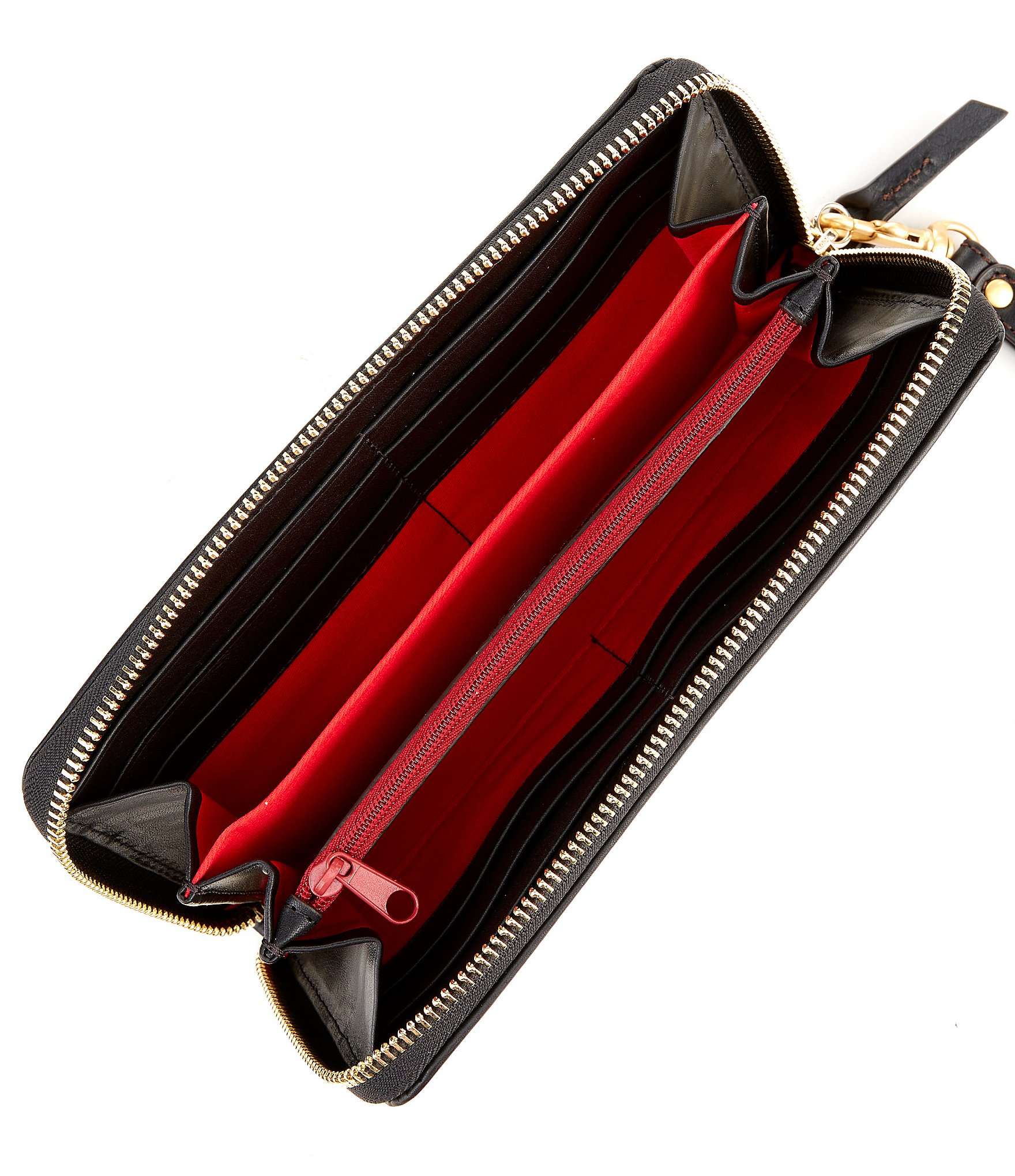 Dooney & Bourke Florentine Collection Large Zip Around Leather Wristlet