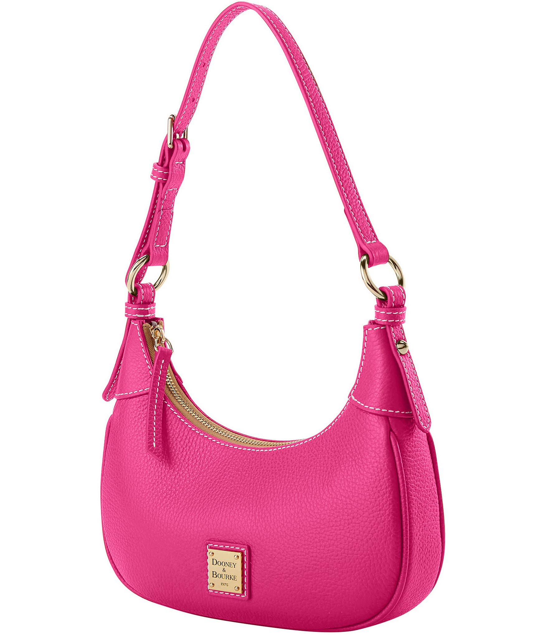 Dooney & Bourke Lucca Pebbled Leather Baguette Shoulder Bag
