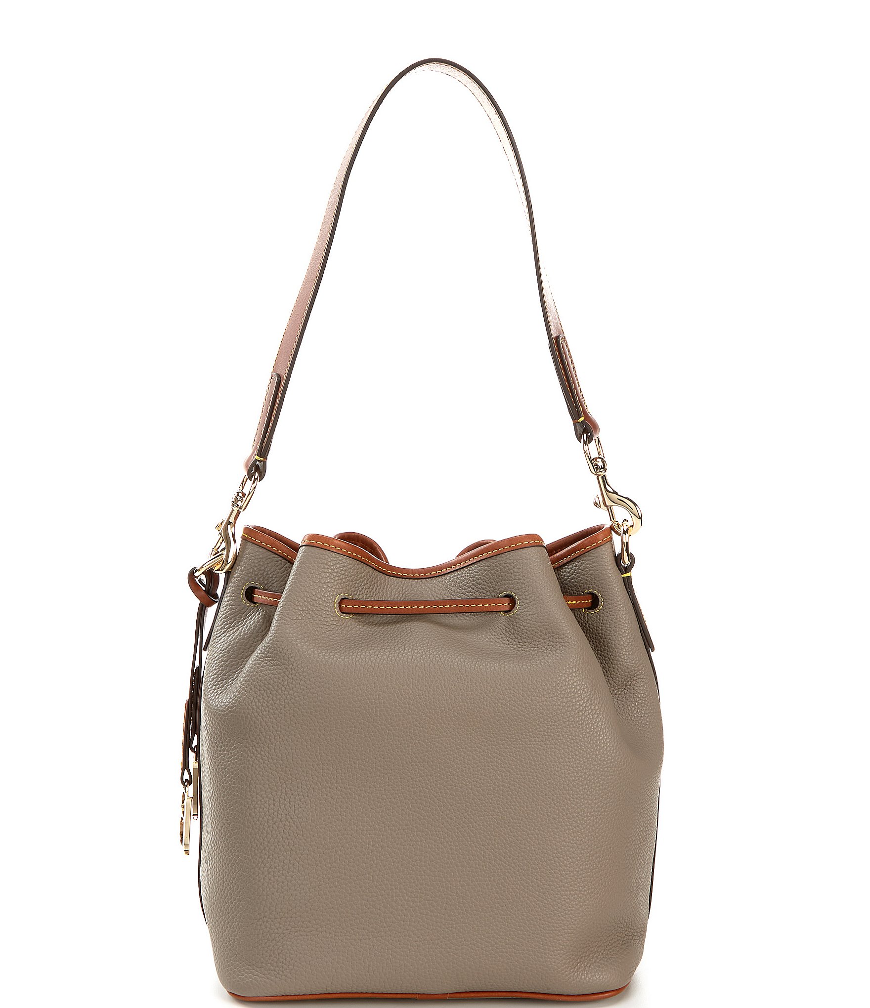 Dooney & Bourke Pebble Collection Drawstring Bucket Bag