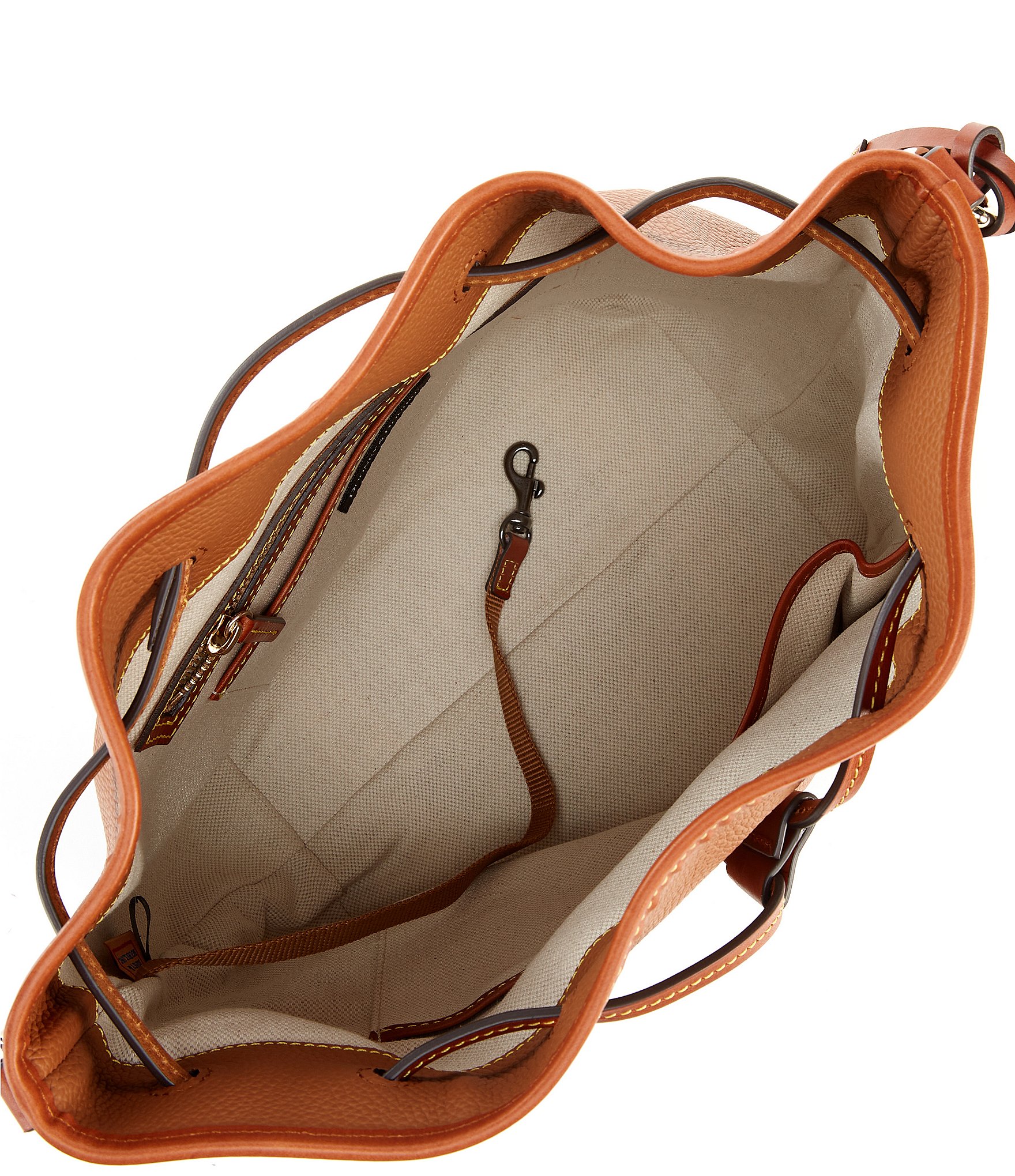 Dooney & Bourke Pebble Collection Drawstring Bucket Bag