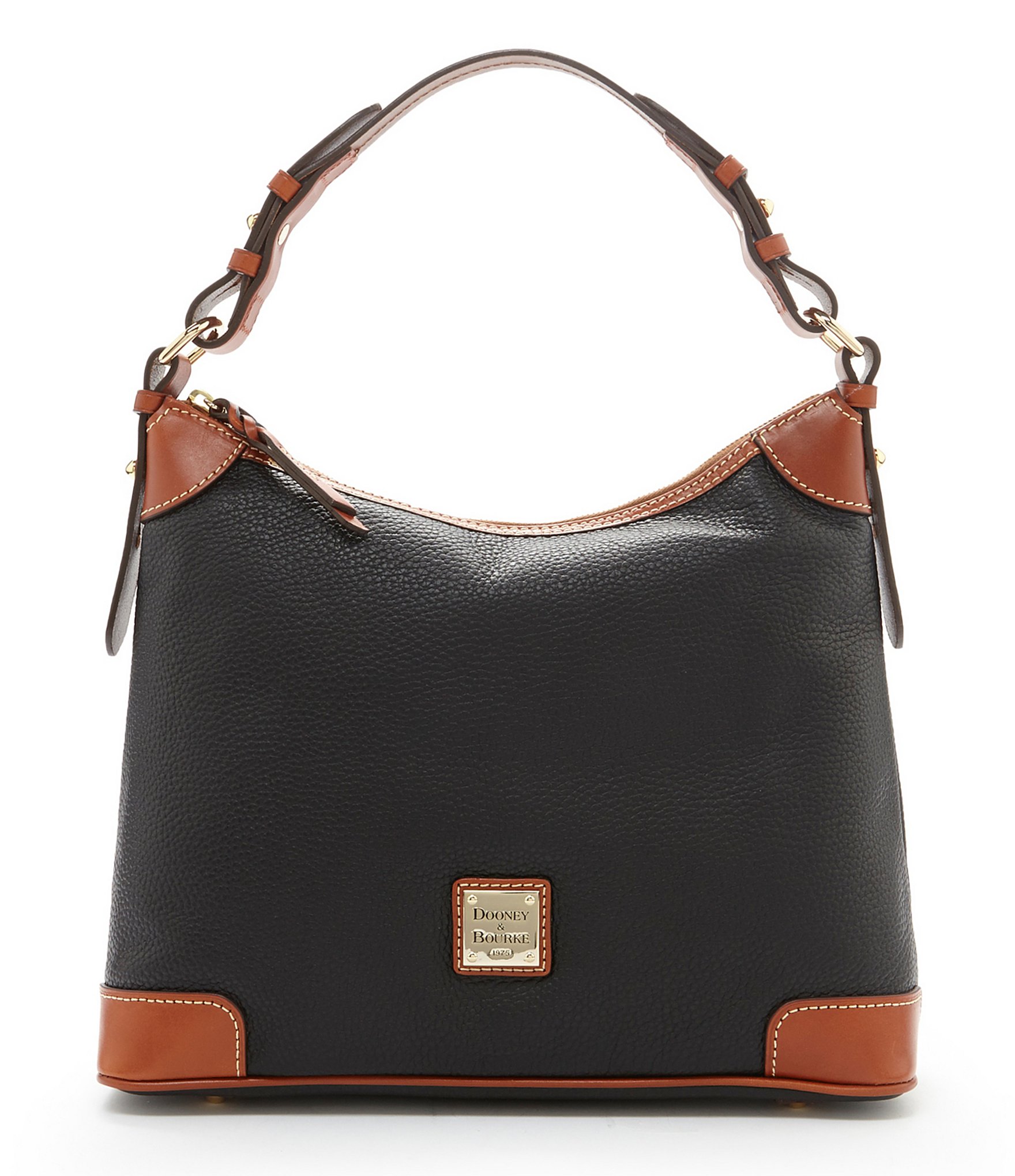 Dooney & Bourke Pebble Leather Hobo Colorblock Bag | Dillards
