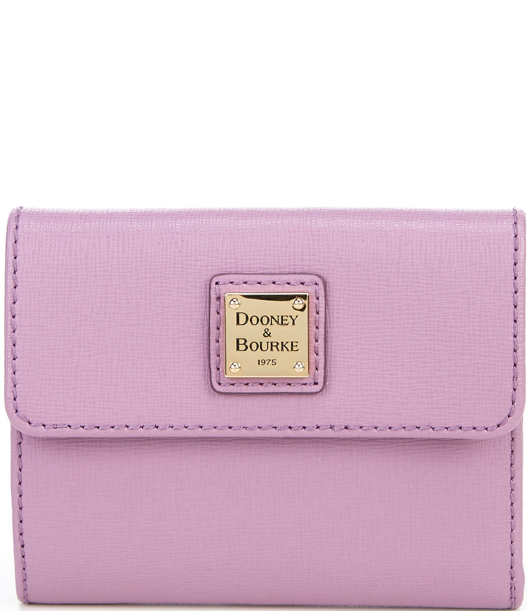 Dooney & Bourke Saffiano Leather Small Flap Credit Card Wallet