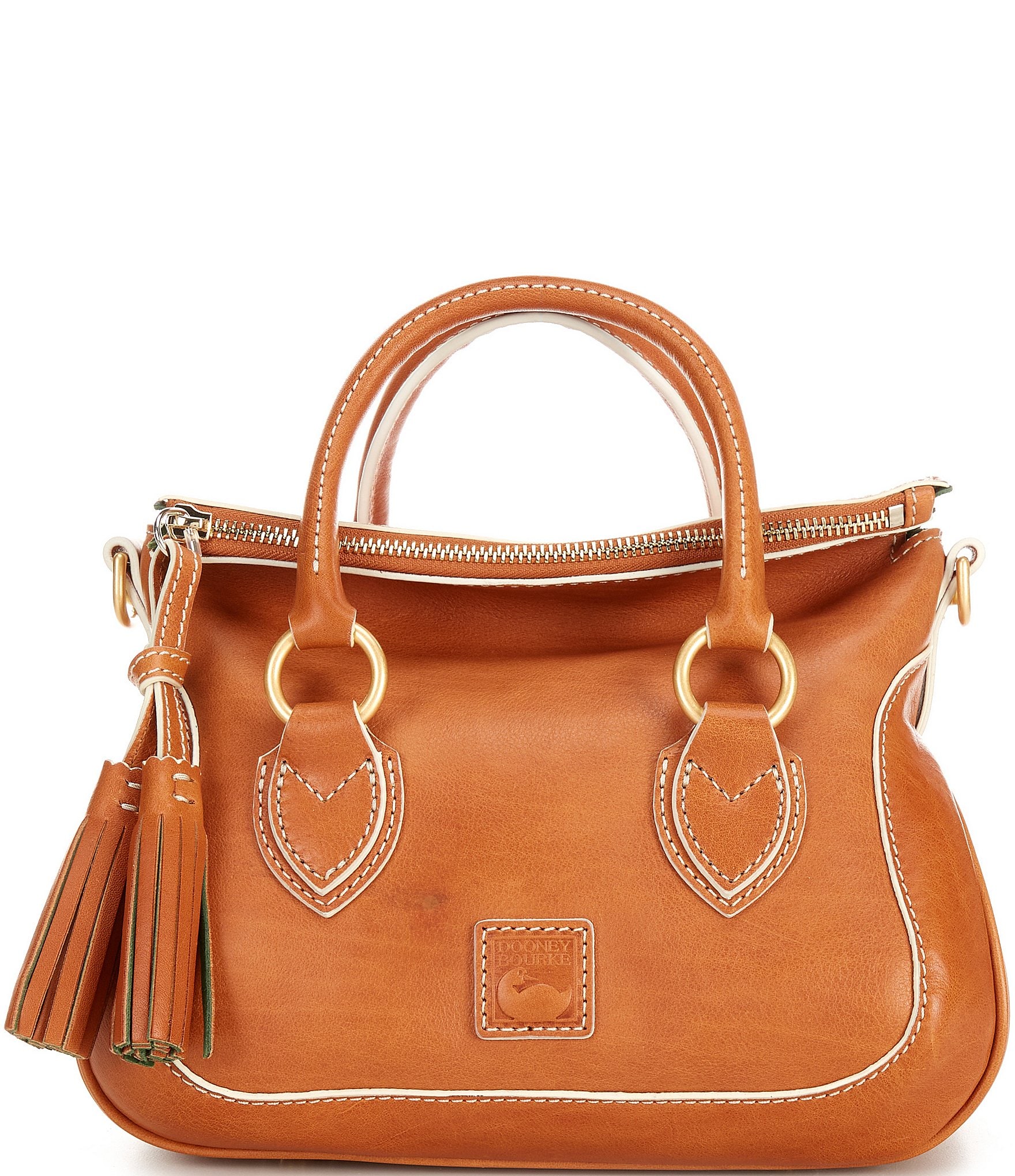 Dooney & Bourke Small Leather Satchel Bag | Dillard's