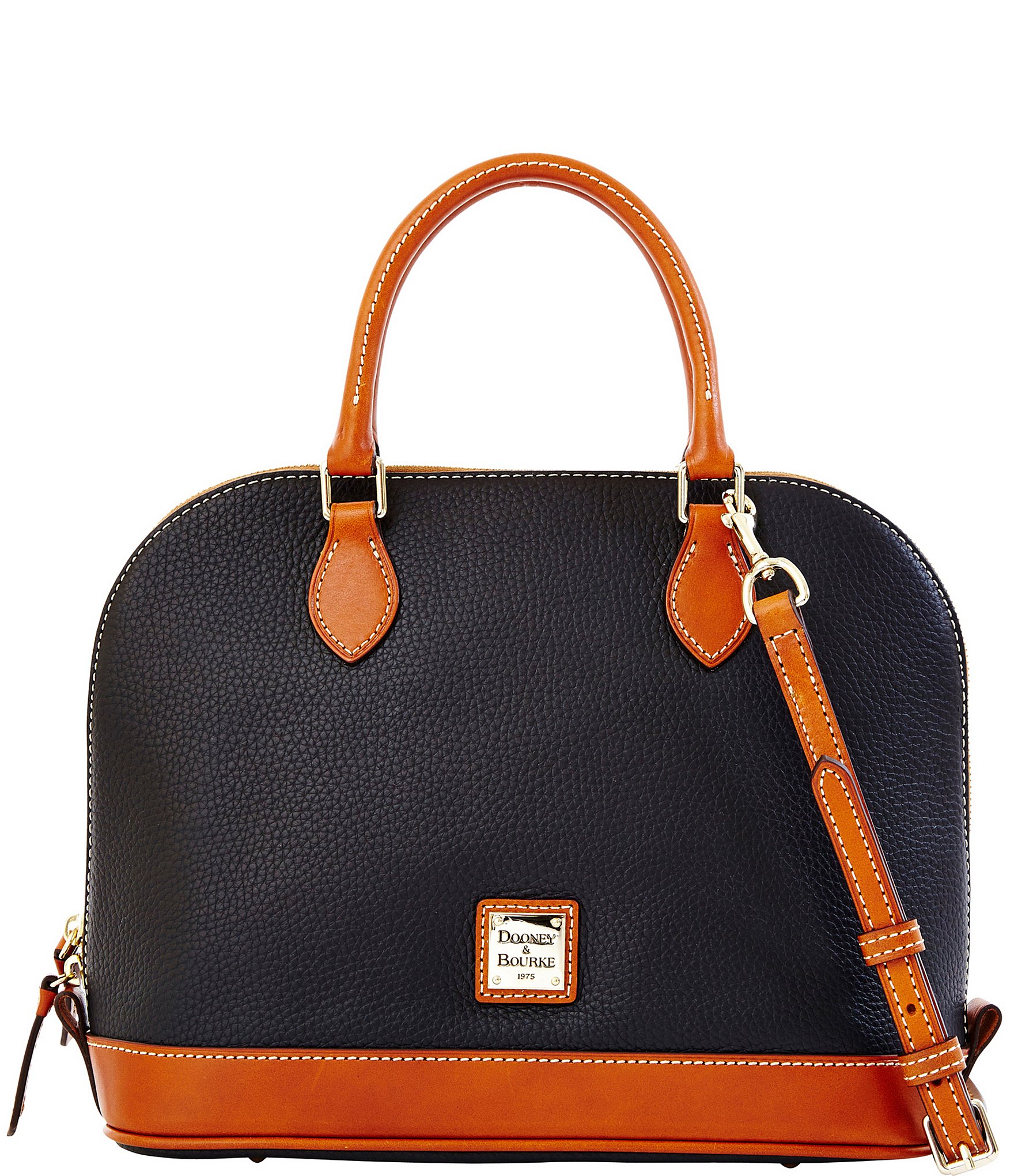 Dooney & Bourke Pebble Collection Zip Dome Satchel Bag