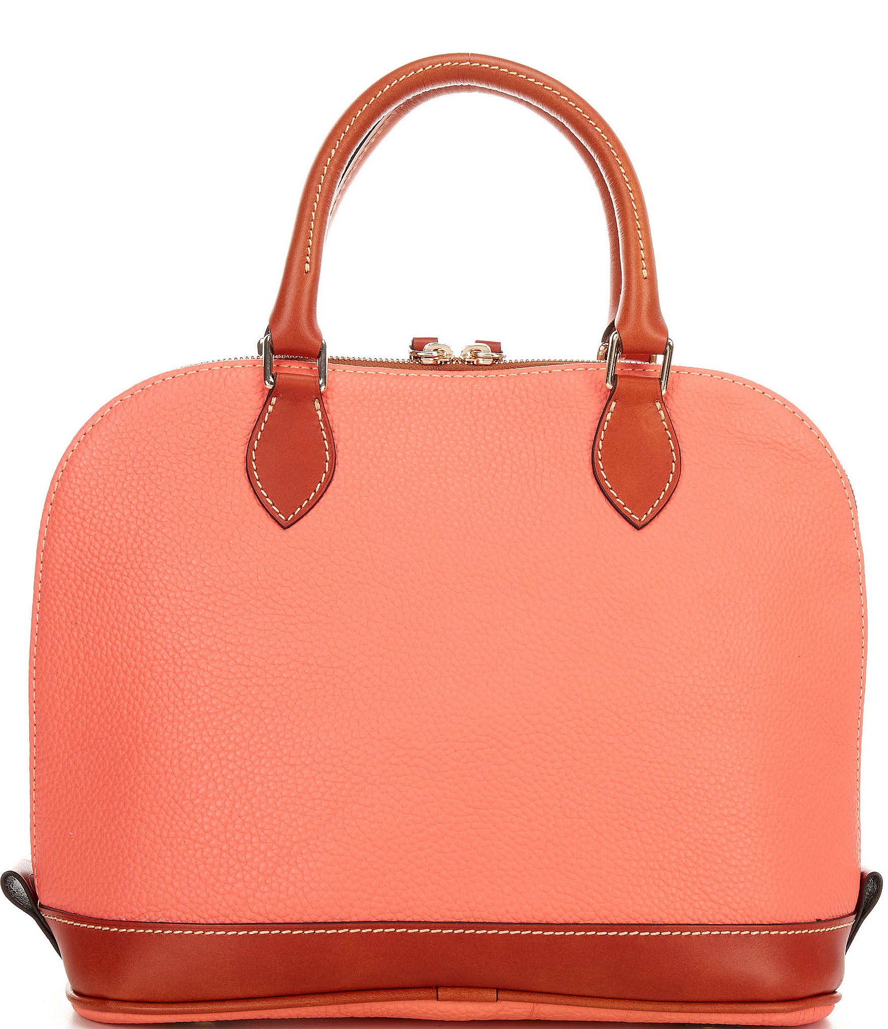 Dooney & Bourke Pebble Collection Zip Dome Satchel Bag