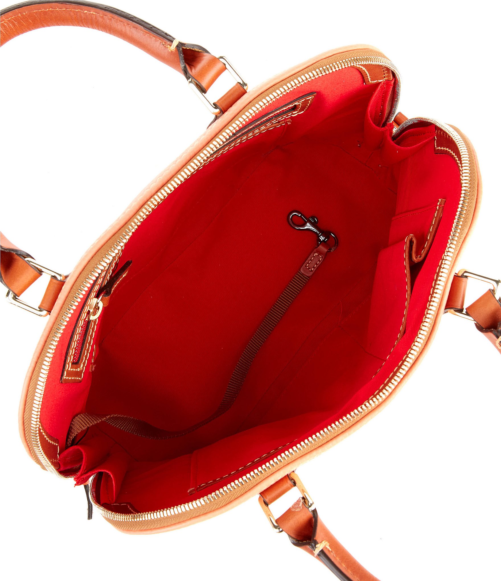 Dooney & Bourke Pebble Collection Zip Dome Satchel Bag