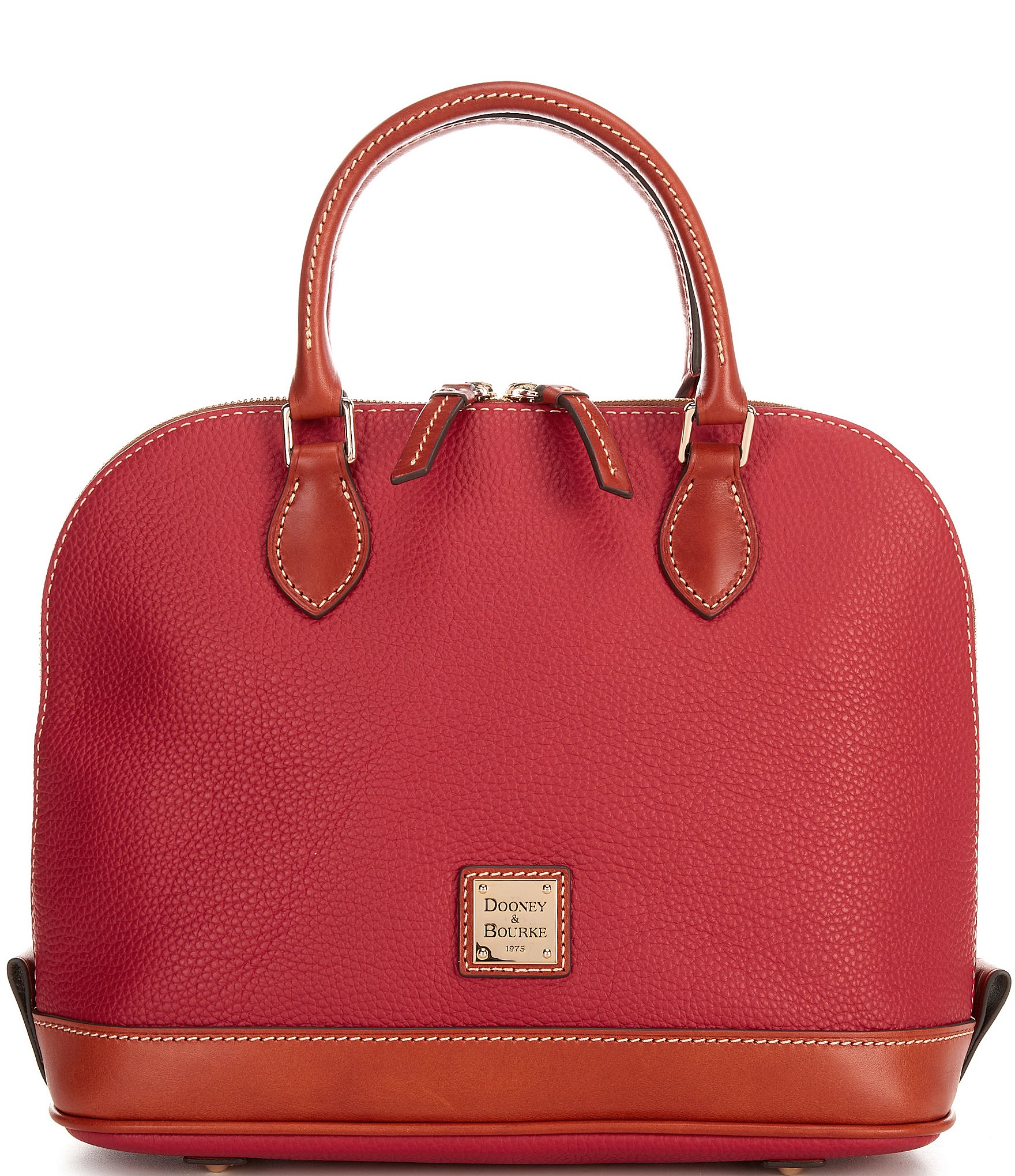 Dooney & Bourke Pebble Collection Zip Dome Satchel Bag