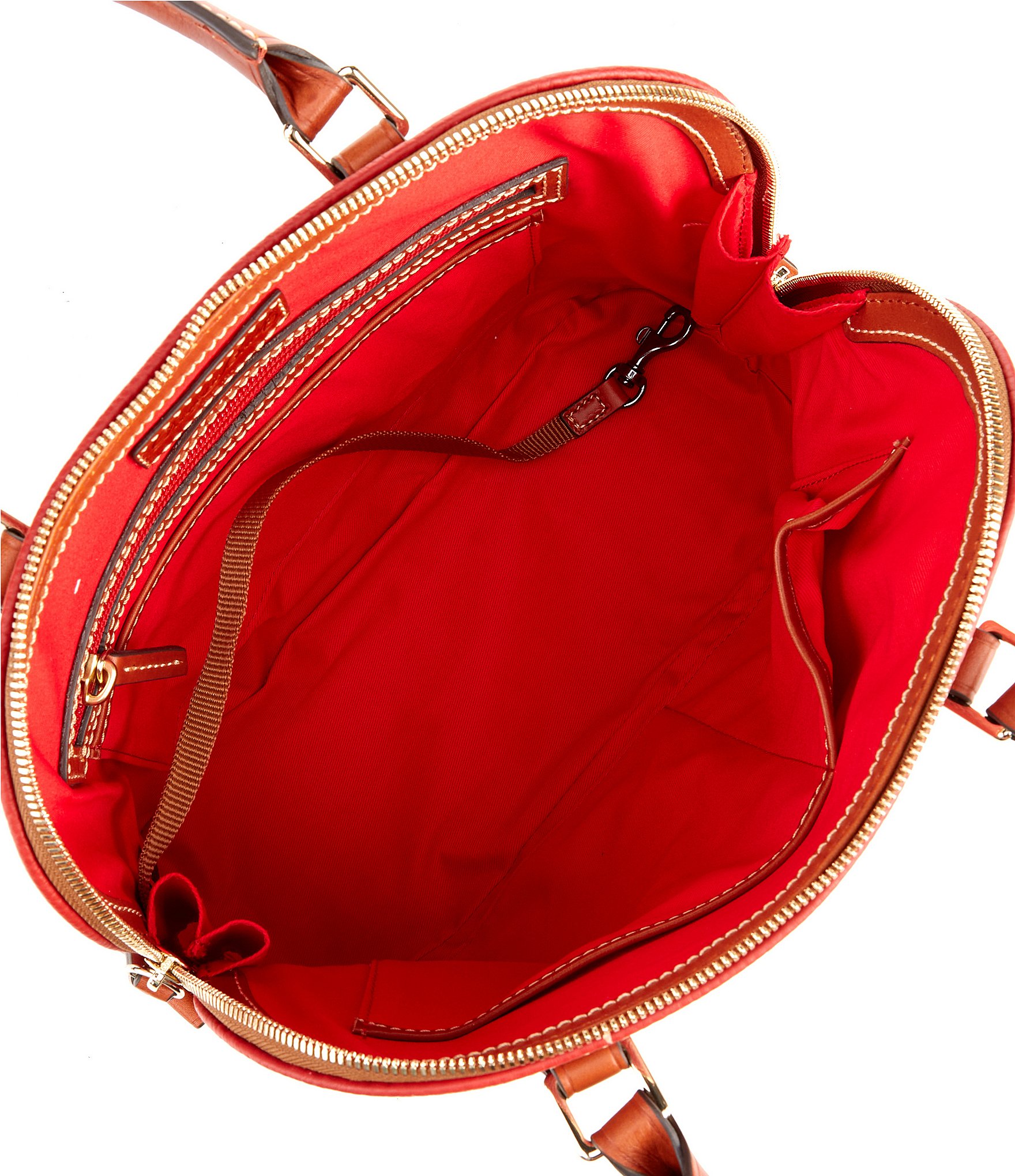 Dooney & Bourke Pebble Collection Zip Dome Satchel Bag