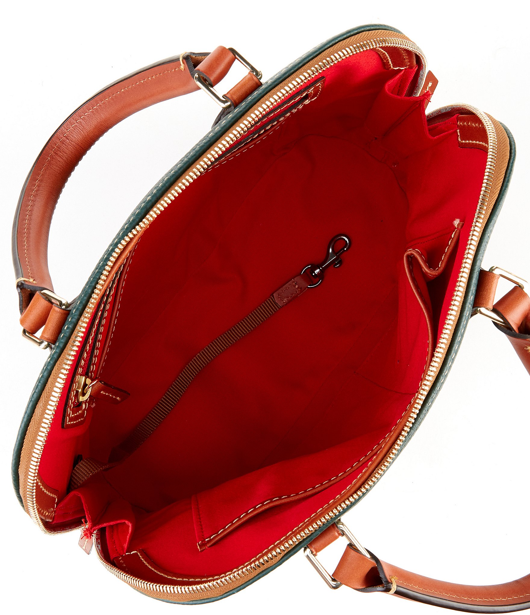 Dooney & Bourke Pebble Collection Zip Dome Satchel Bag