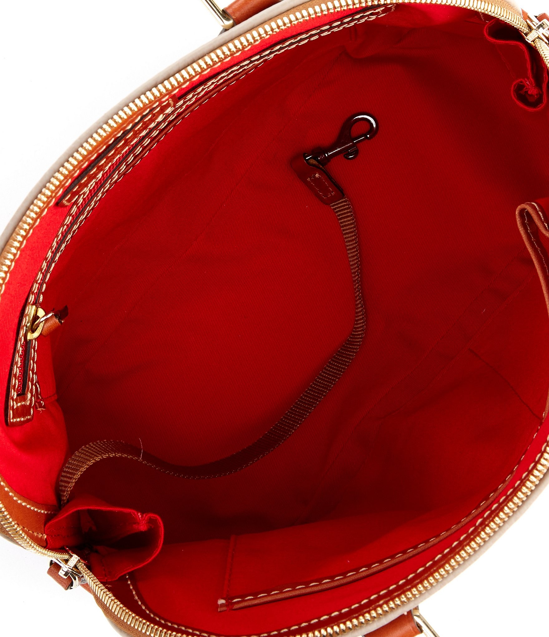 Dooney & Bourke Pebble Collection Zip Dome Satchel Bag