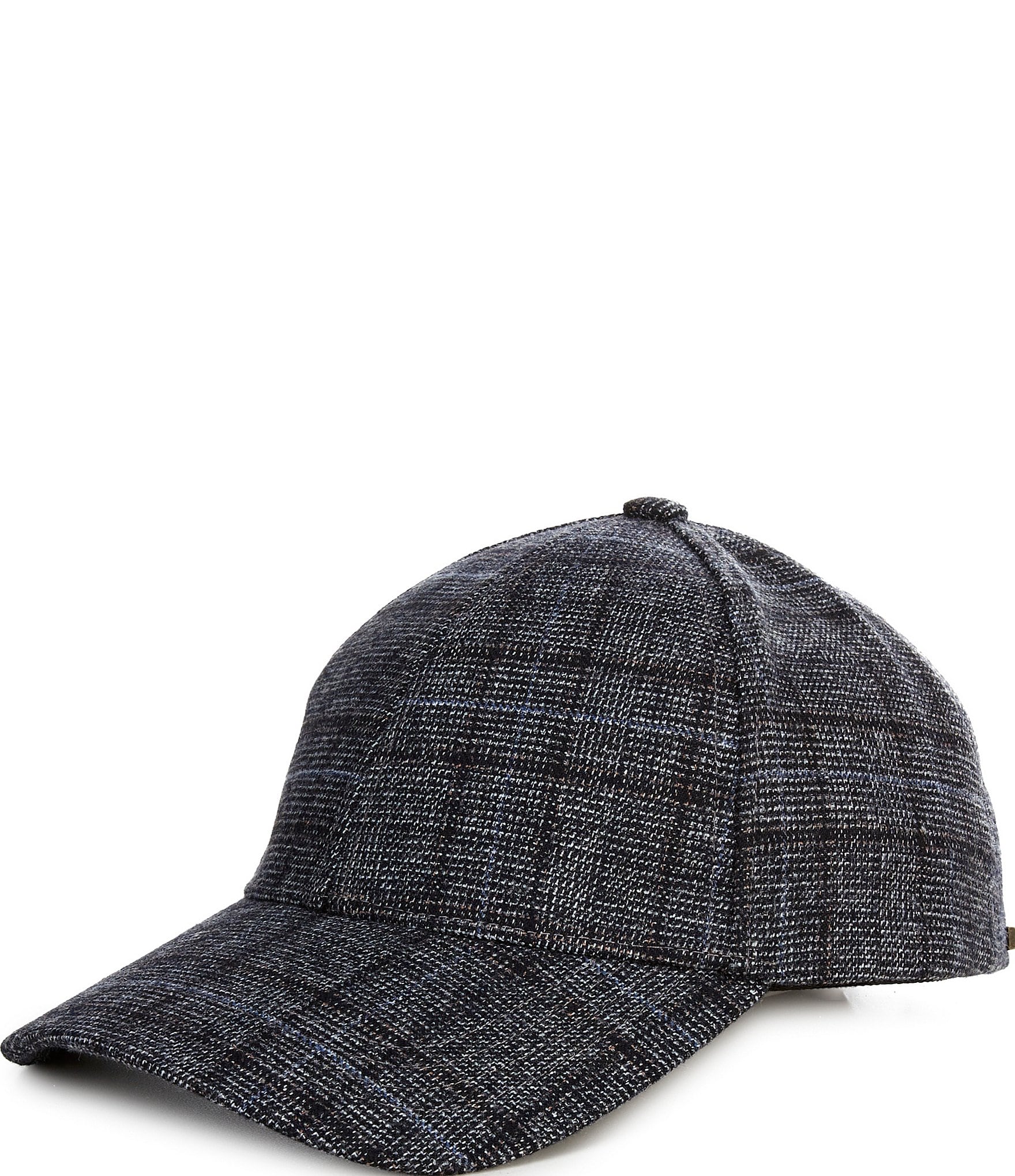 Dorfman Milano Tweed Plaid Ball Cap