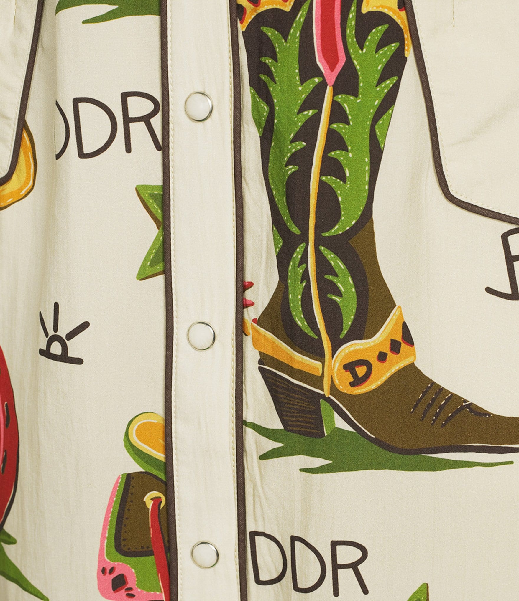 Double D Ranch Coordinating Atomic Ranch Printed A-Line Skirt