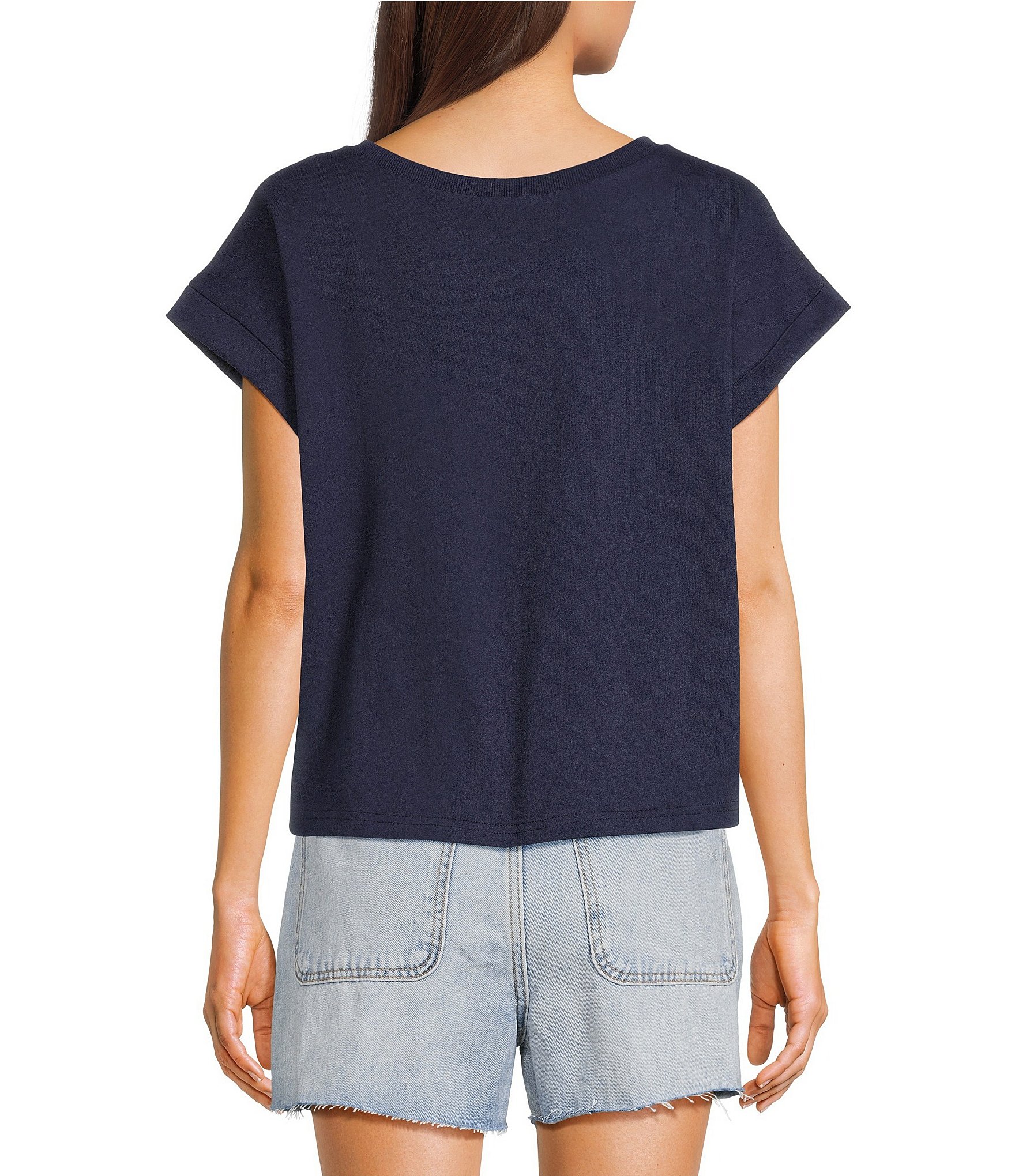 Double Zero Short Sleeve Americana Flag Patch Tee