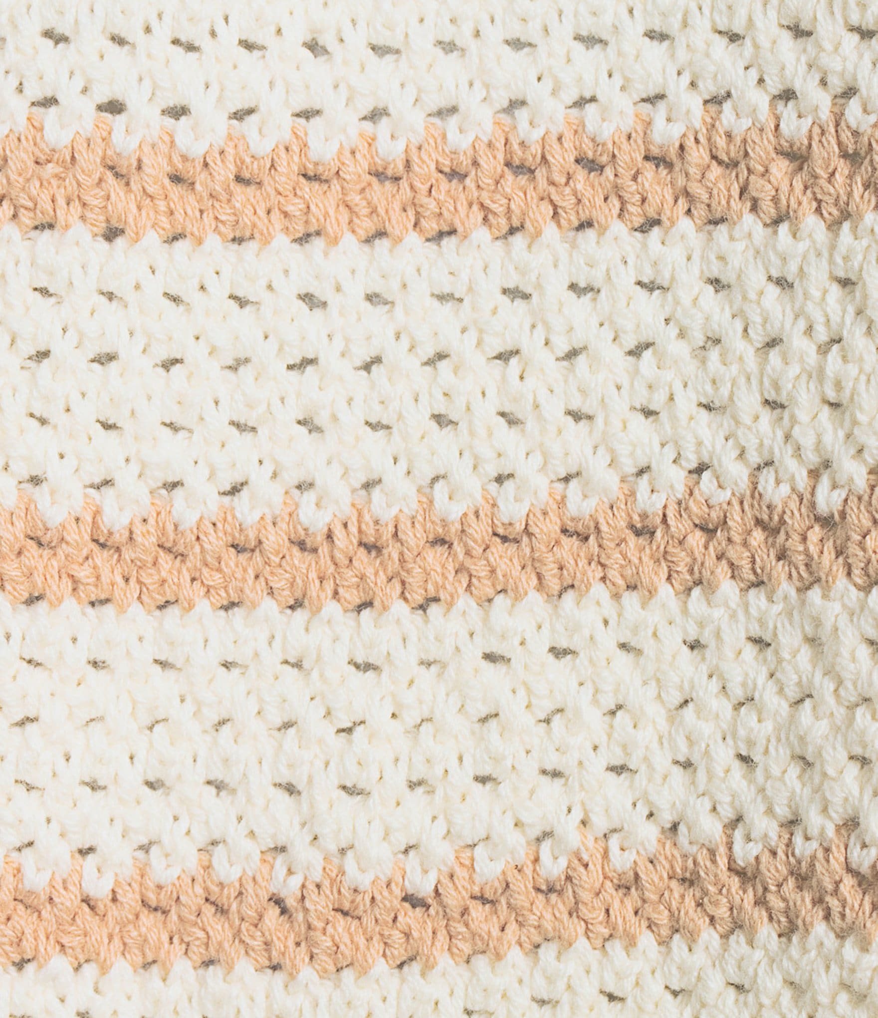 Double Zero Striped Short Sleeve Scalloped Button Front Sweater