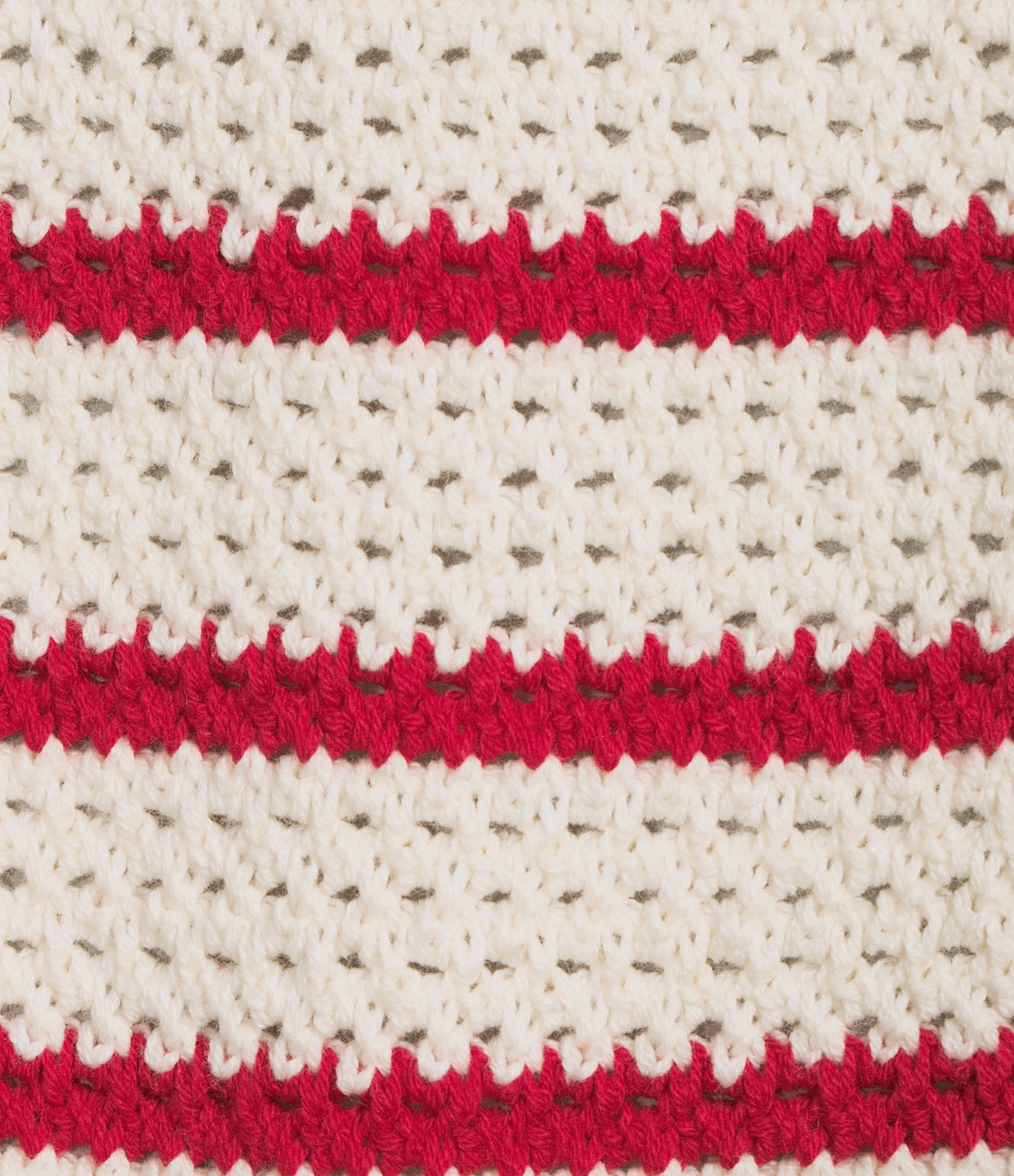 Double Zero Striped Short Sleeve Scalloped Button Front Sweater