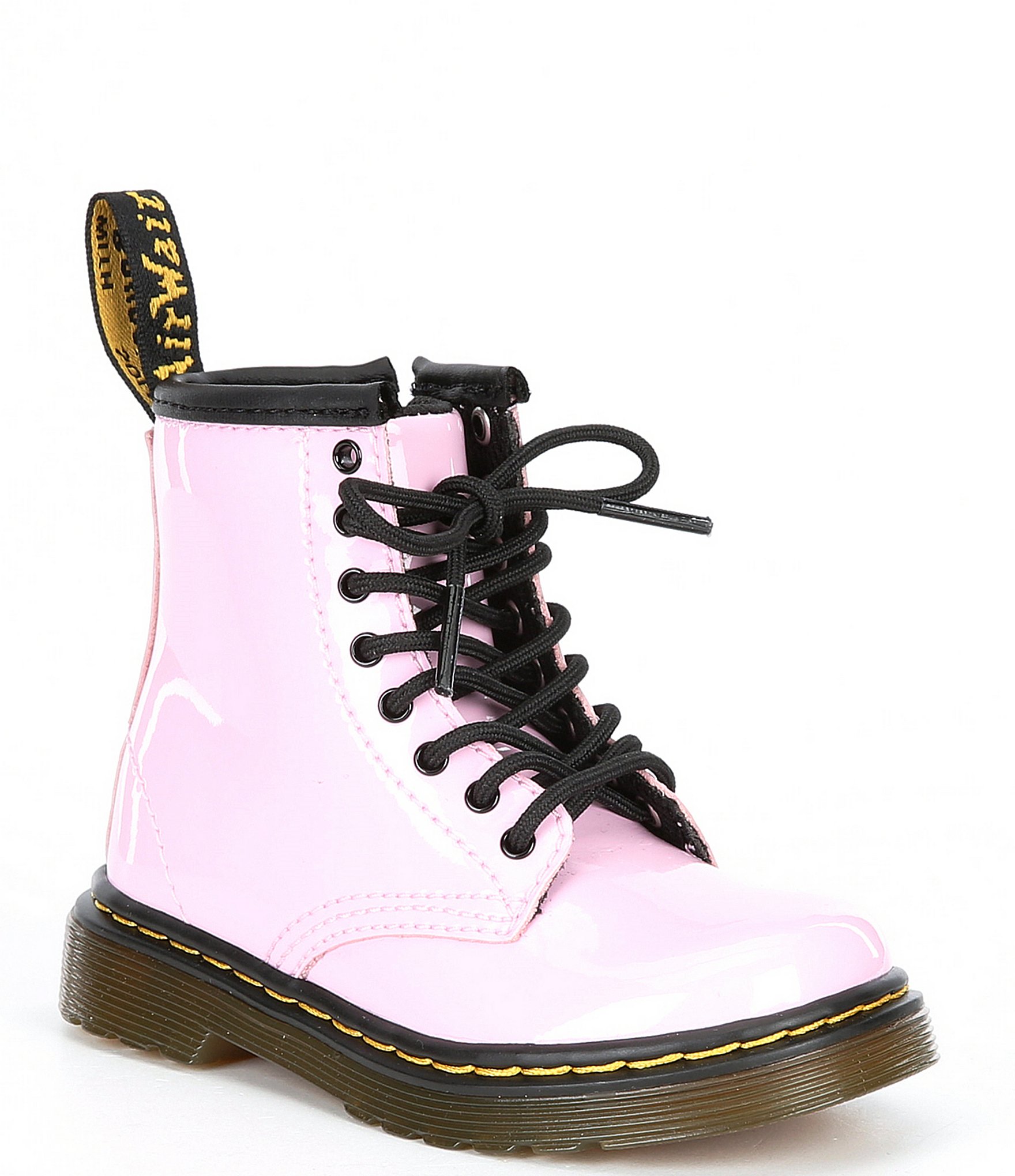 pink doc marten boots