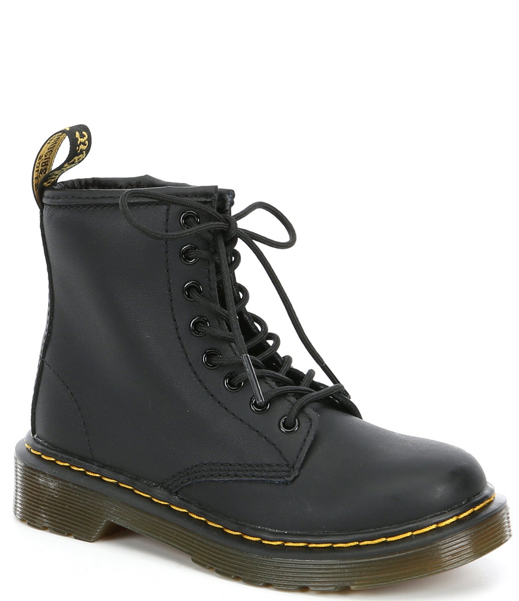 Dr. Martens Kids' 1460 Combat Boot Little Kid Shoes (Black) - Size 4.0 M