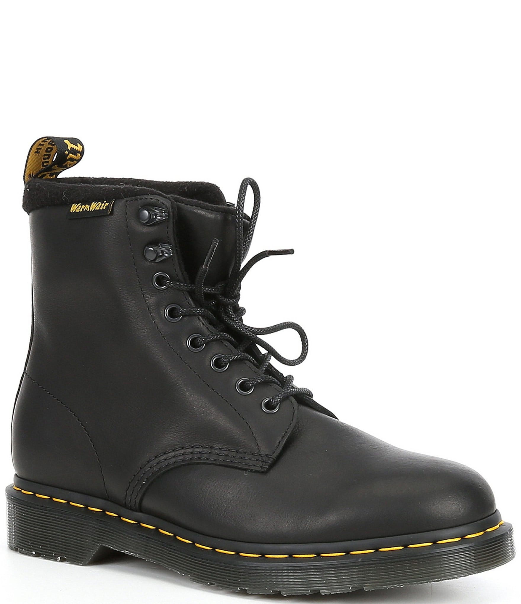 second hand weather Unevenness Dr. Martens Men's 1460 Pascal Waterproof Leather Lace-Up Boots | Dillard's