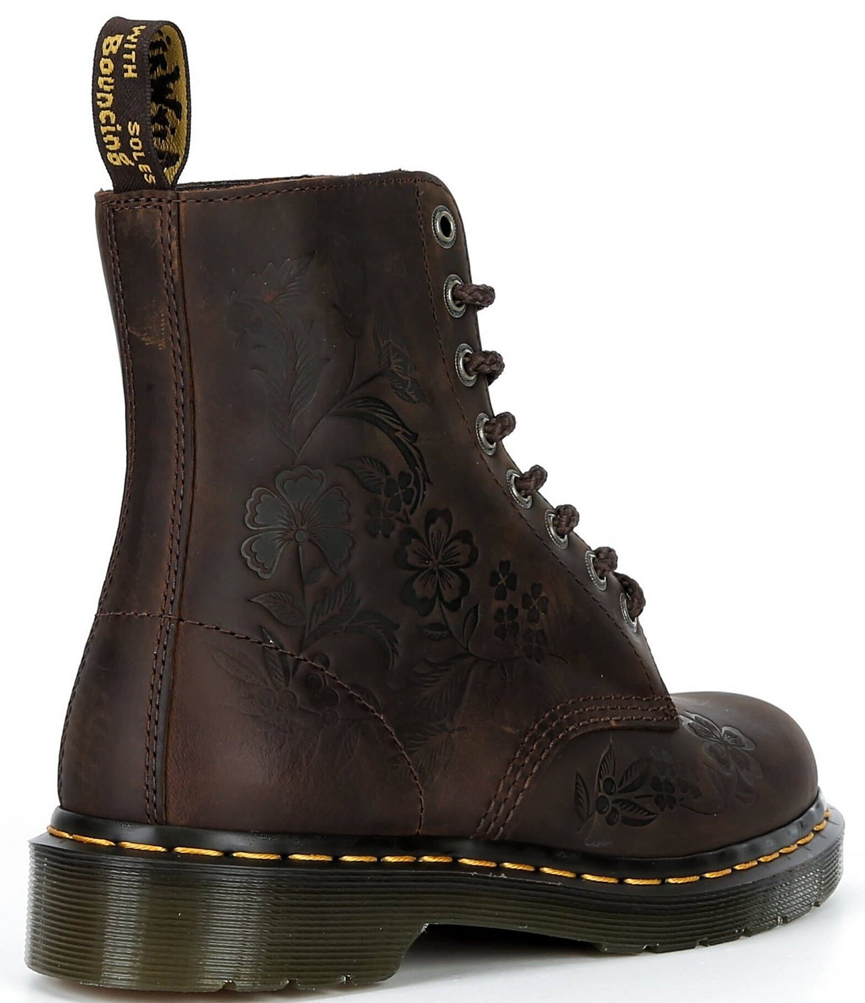 Dr. Martens Women's 1460 Pascal Floral Emboss 8-Eye Combat Boots
