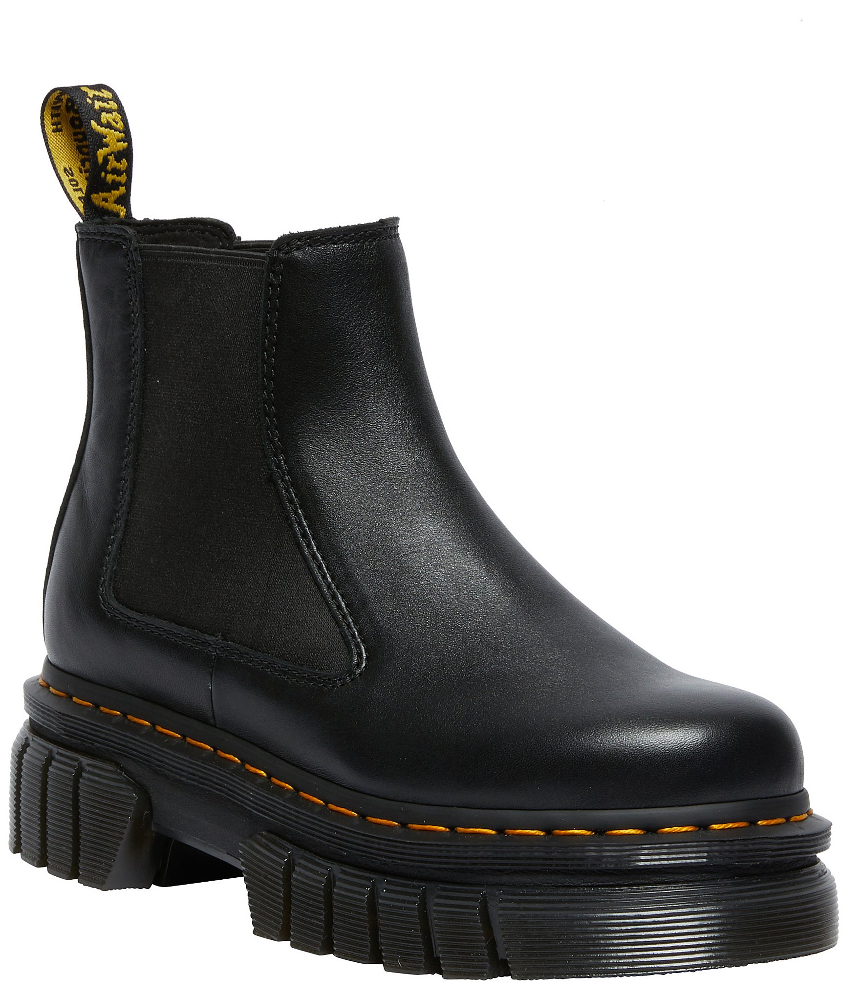 Dr. Martens Women's Audrick Nappa Lux Chelsea Lug Sole Platform Booties