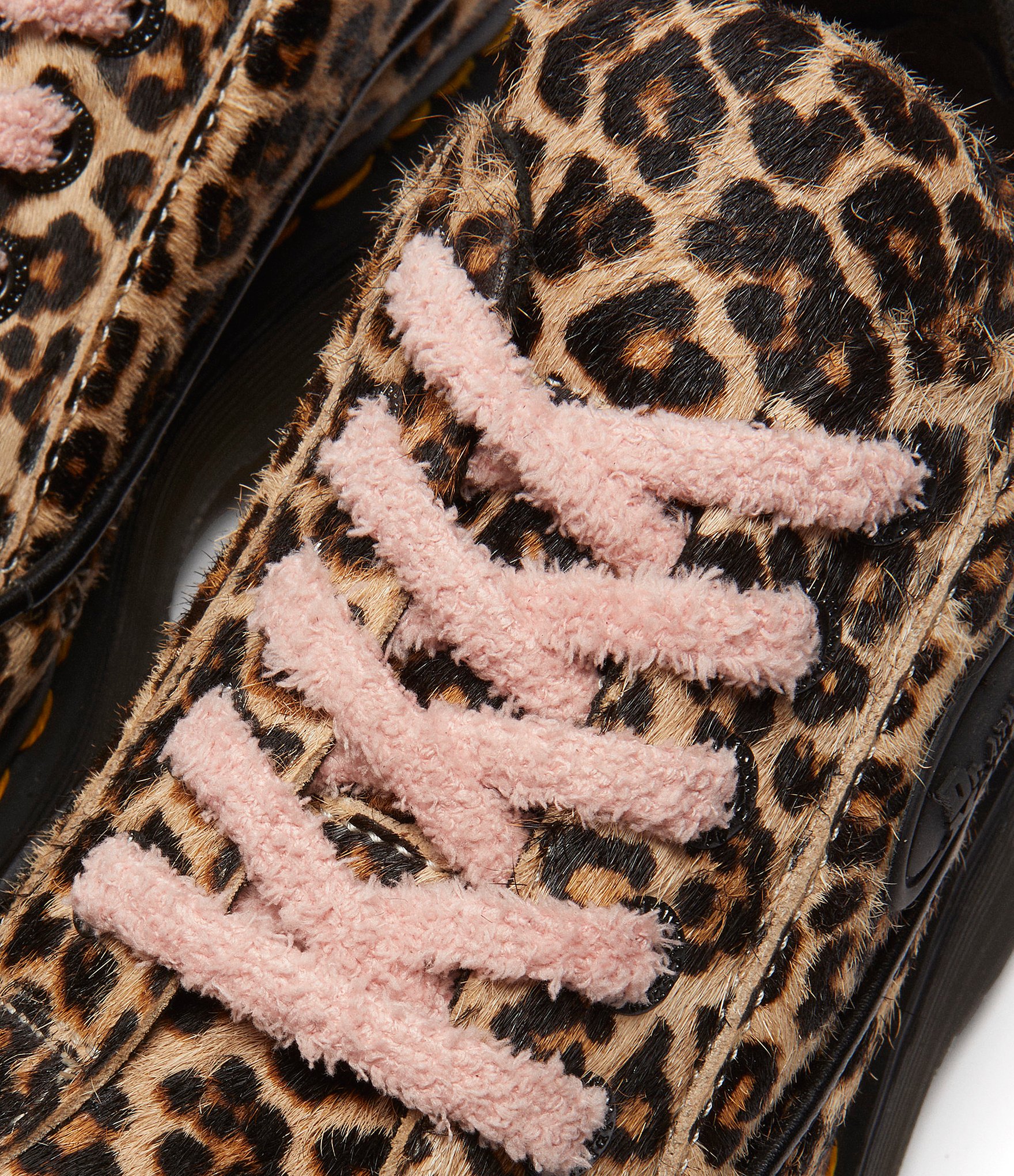 Dr. Martens Women's Buzz Leopard Print Haircalf Platform Oxfords