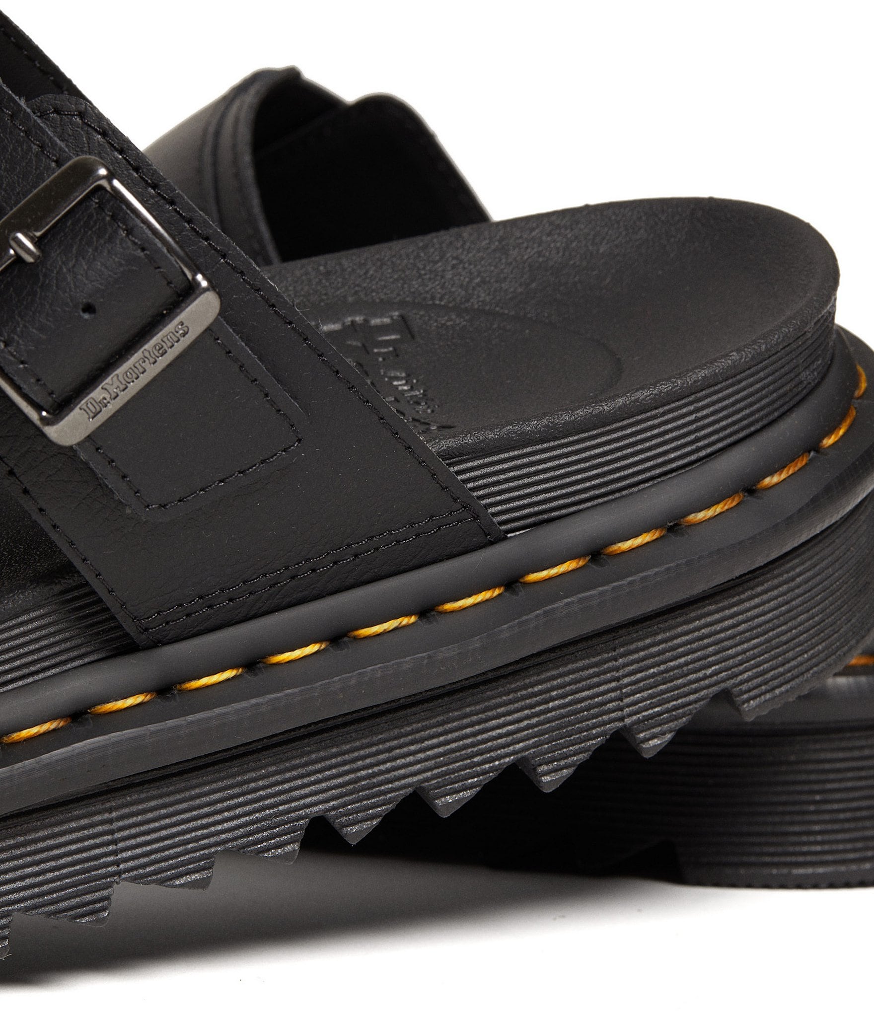 Dr. Martens Women's Myles Leather Double Strap Platform Sandals