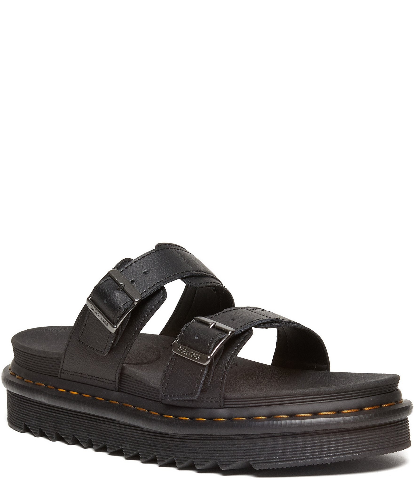 Dr. Martens Women s Myles Athena Leather Sandals Size 10 Black