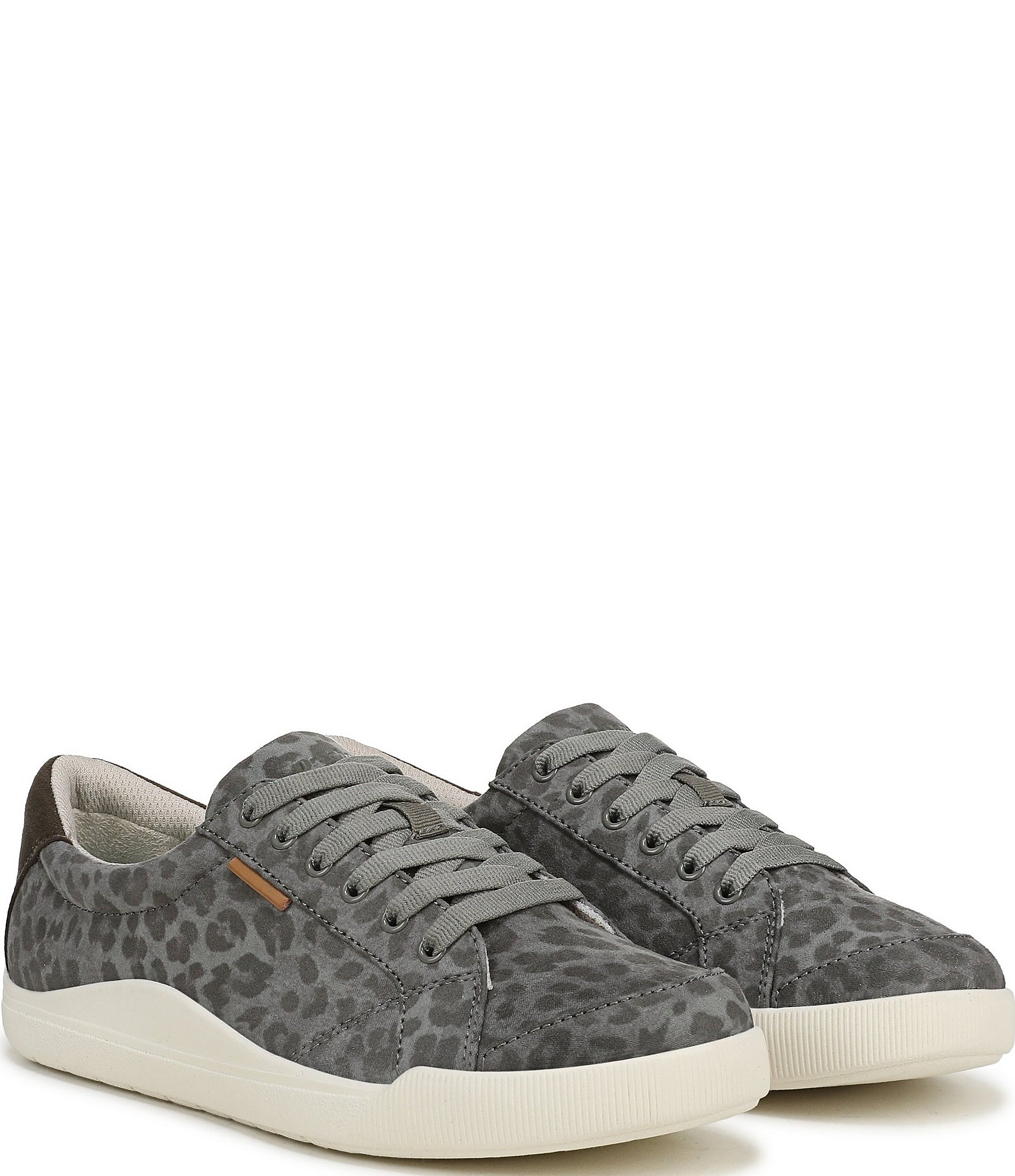 Dr. Scholl's Be Bright Leopard Print Canvas Low Profile Sneakers