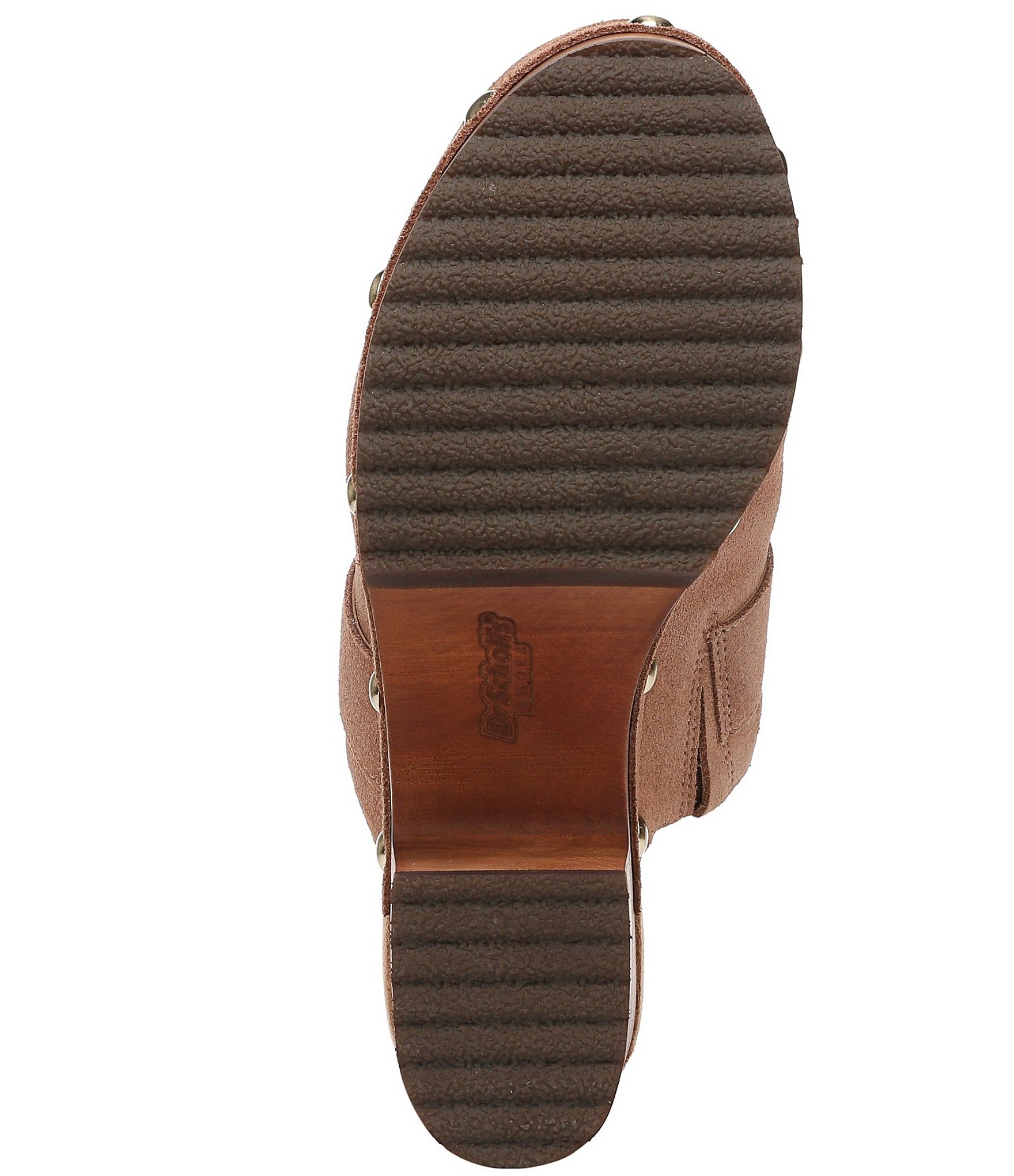 Dr. Scholl's Original Feels Suede Studded Platform Clogs