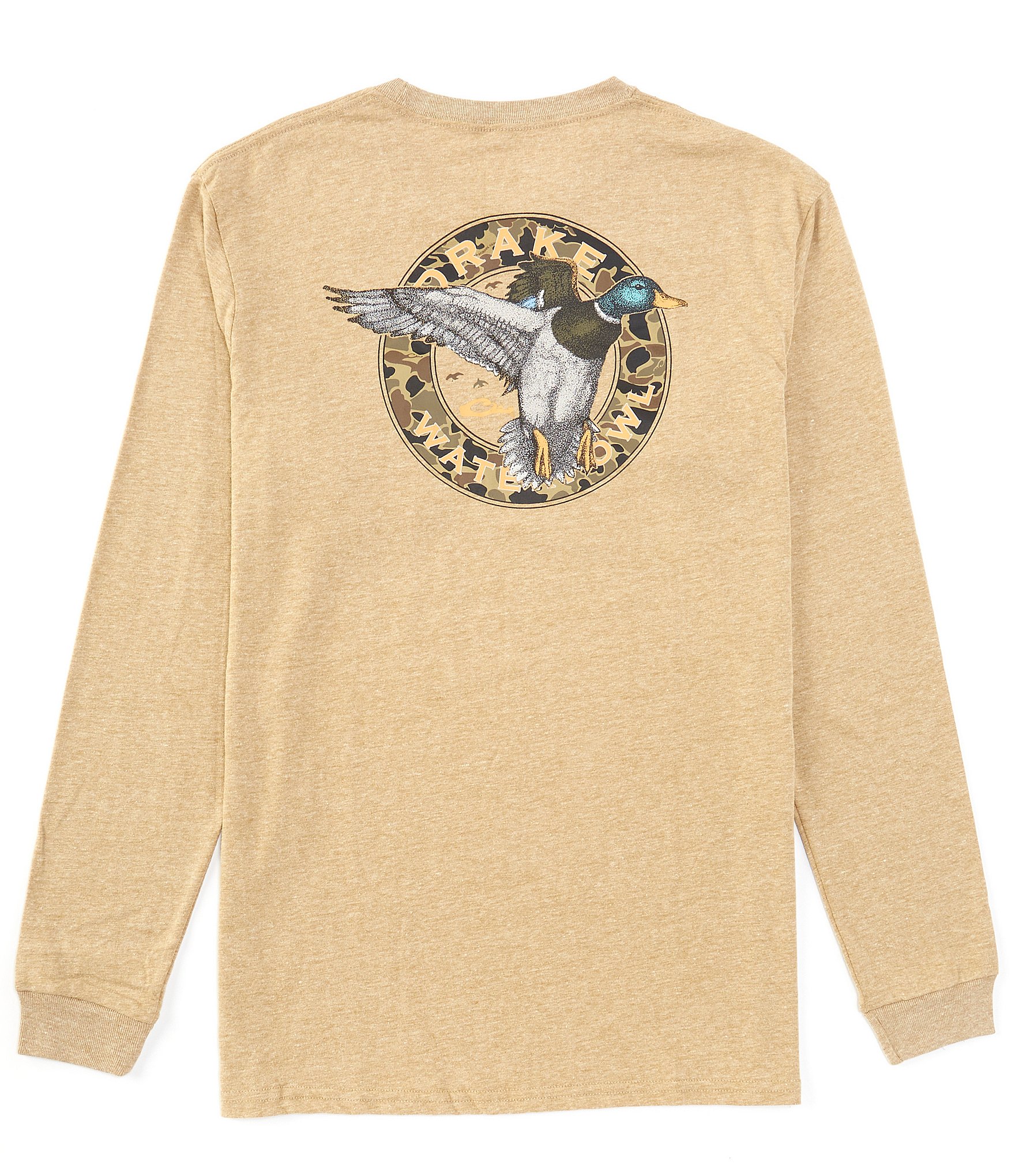 Drake Clothing Co. Circle Mallard Long Sleeve Graphic T-Shirt | Dillard's