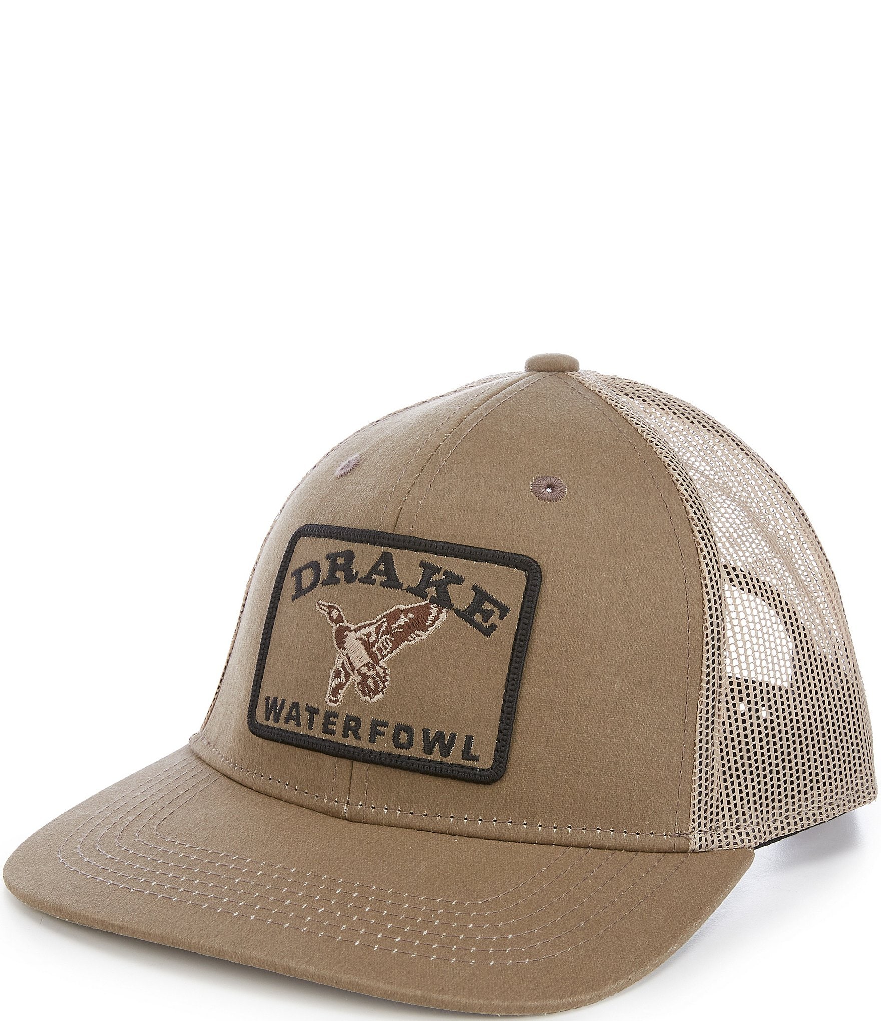 Drake Clothing Co. Waxed Cotton Duck Patch Mesh Back Cap