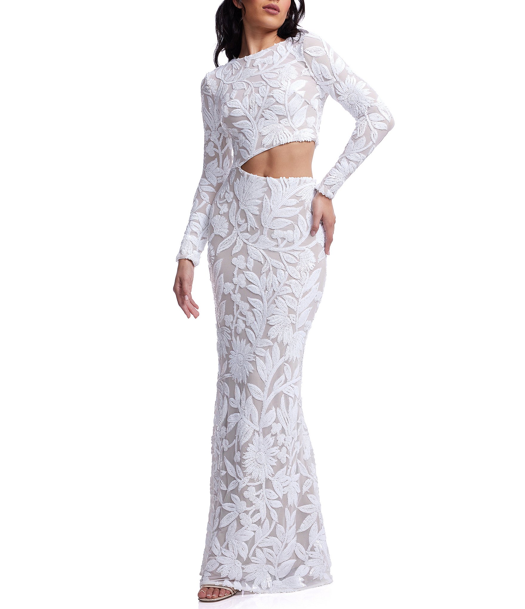 Mesh & Midi Bodycon Dress | Long Sleeve Mesh Dress for Women