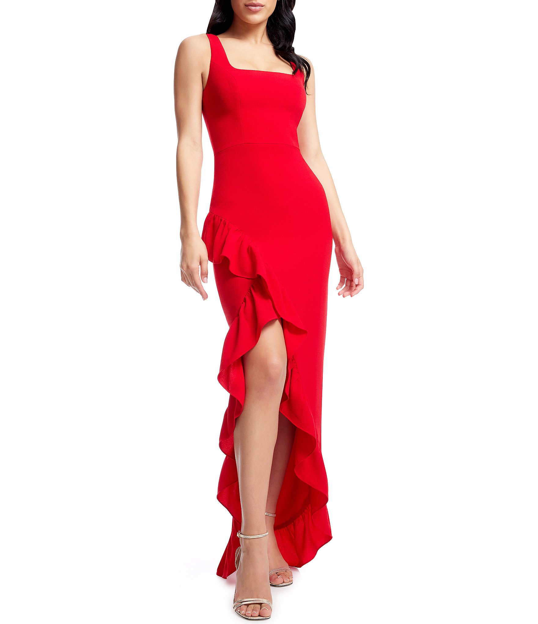 Dress the Population Helena outlet Asymmetrical Neck Gown, XL