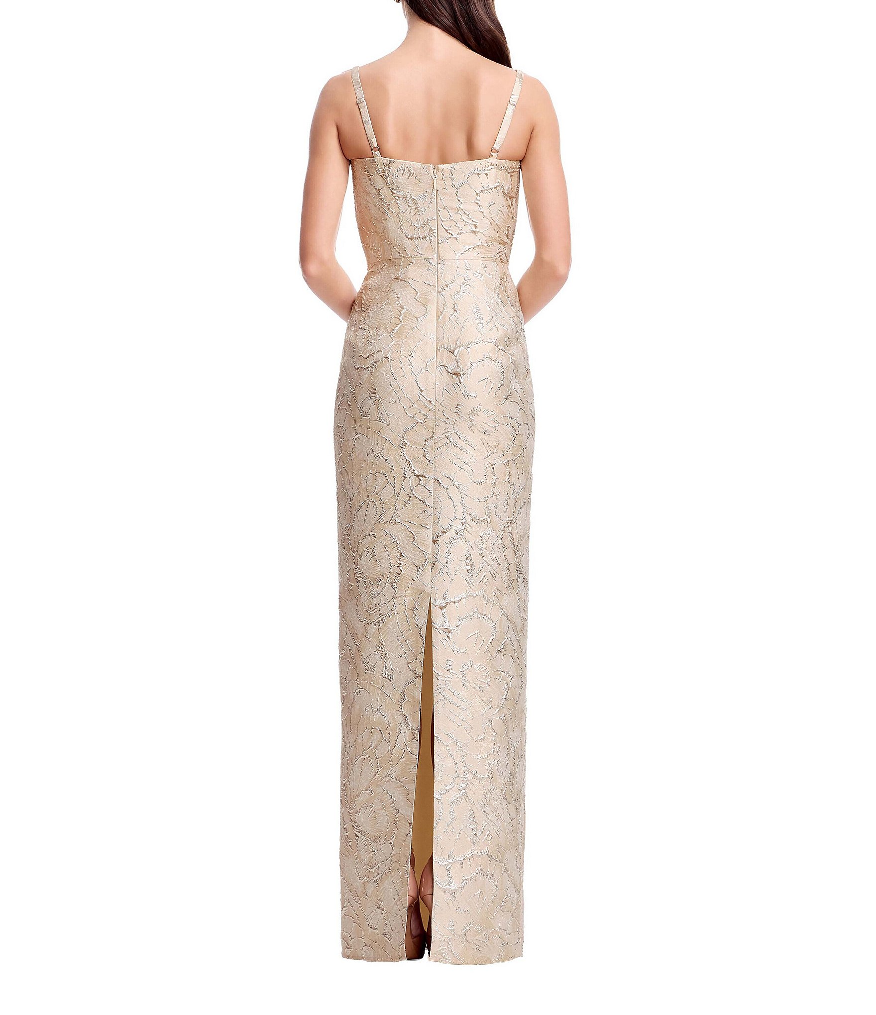 Dress the Population Elijah Brocade Column Gown