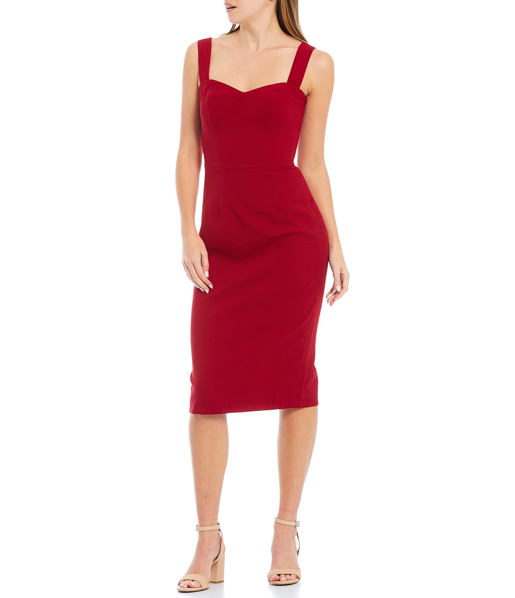 Red Dress the Population Women's ...