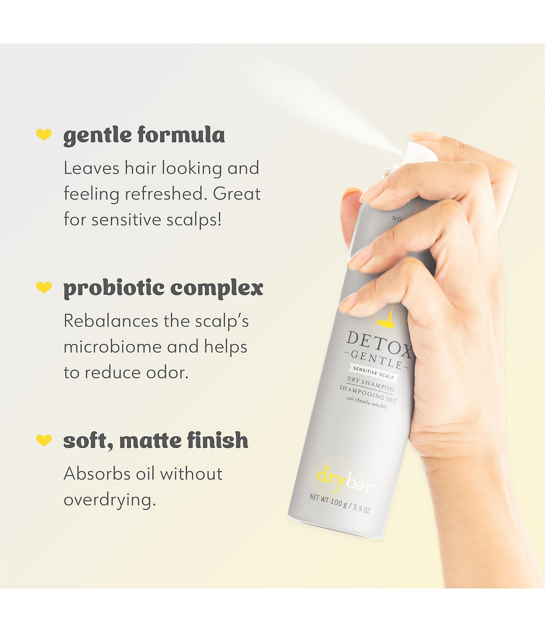 Drybar Detox Gentle Dry Shampoo for Sensitive Scalp