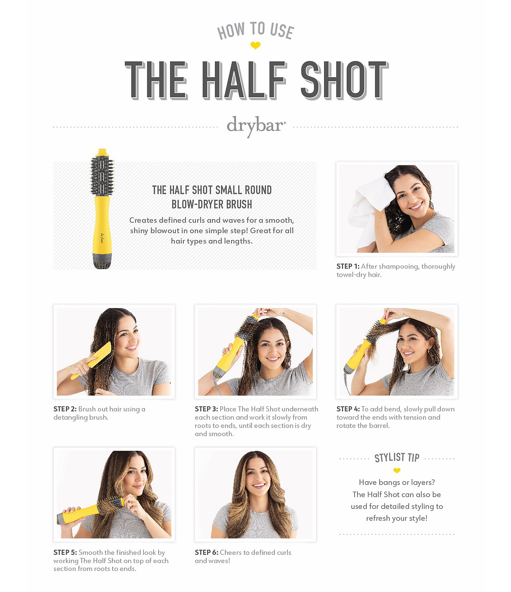 Drybar The Half Shot Small Round Blow Dryer Brush