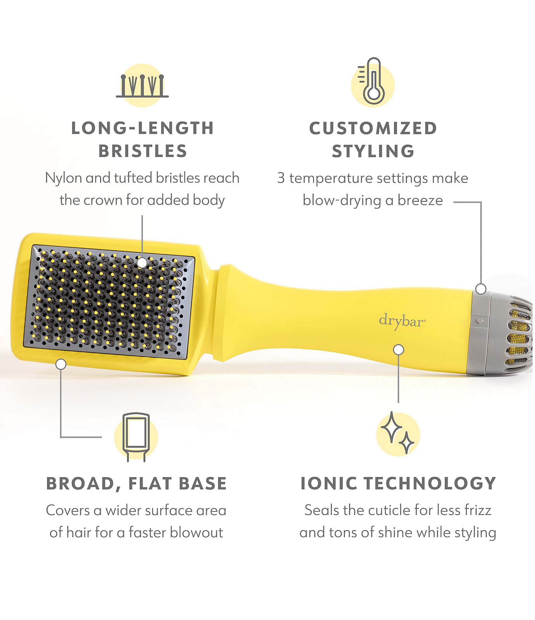 Drybar The Smooth Shot Paddle Brush Blow Dryer