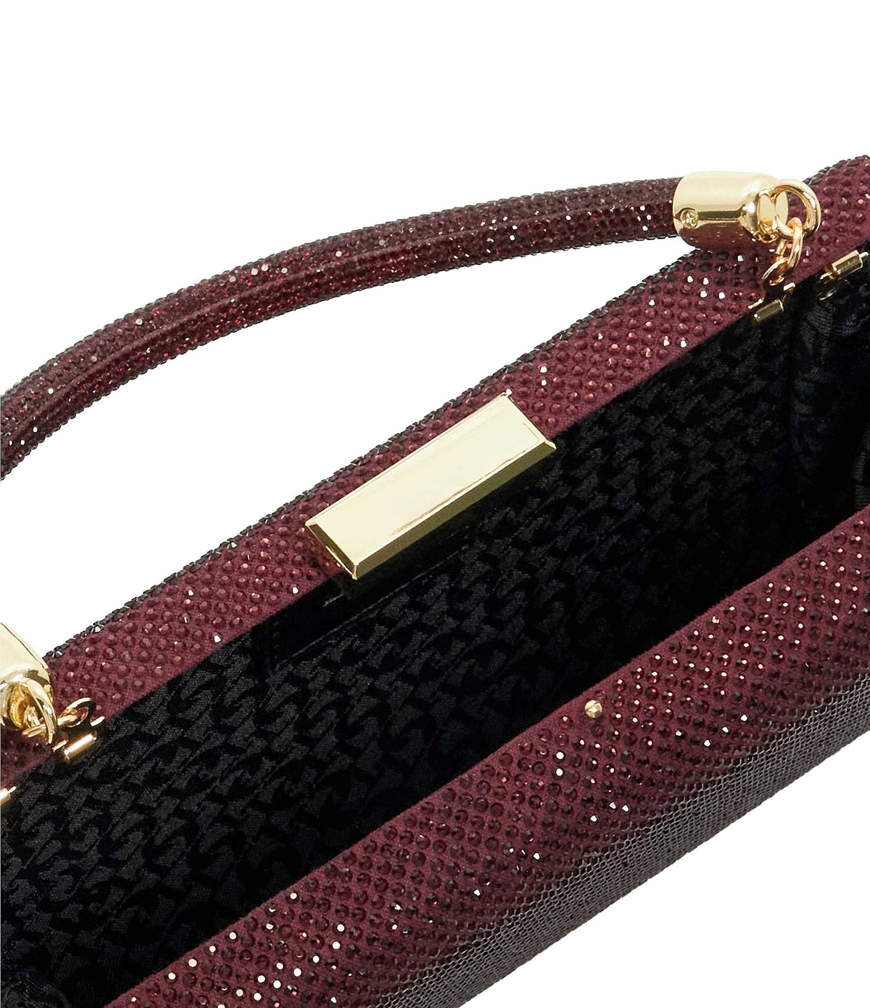 Dune London Beaut Embellished Top Handle Frame Clutch