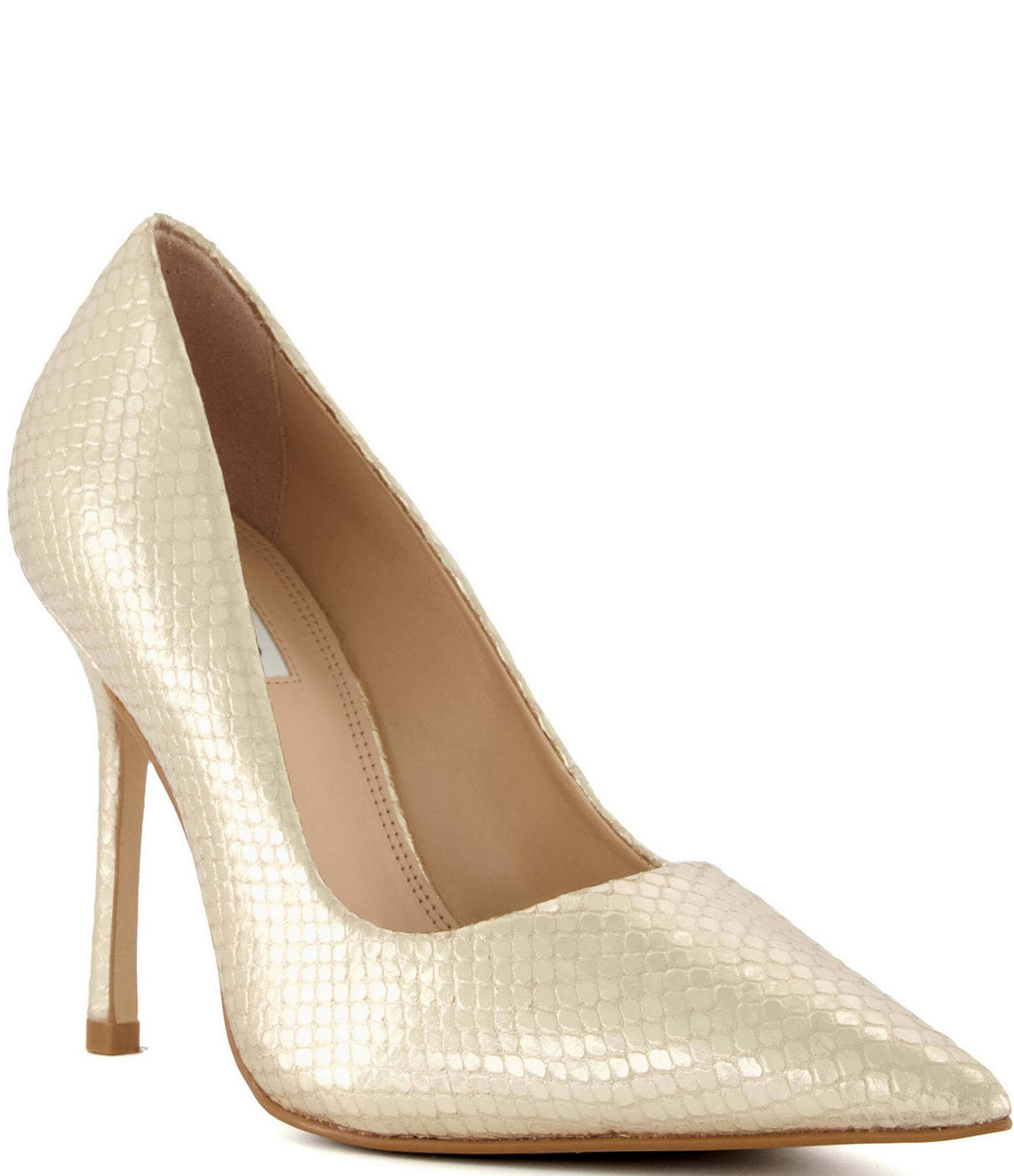 Dune London Bento Metallic Leather Dress Pumps | Dillard's