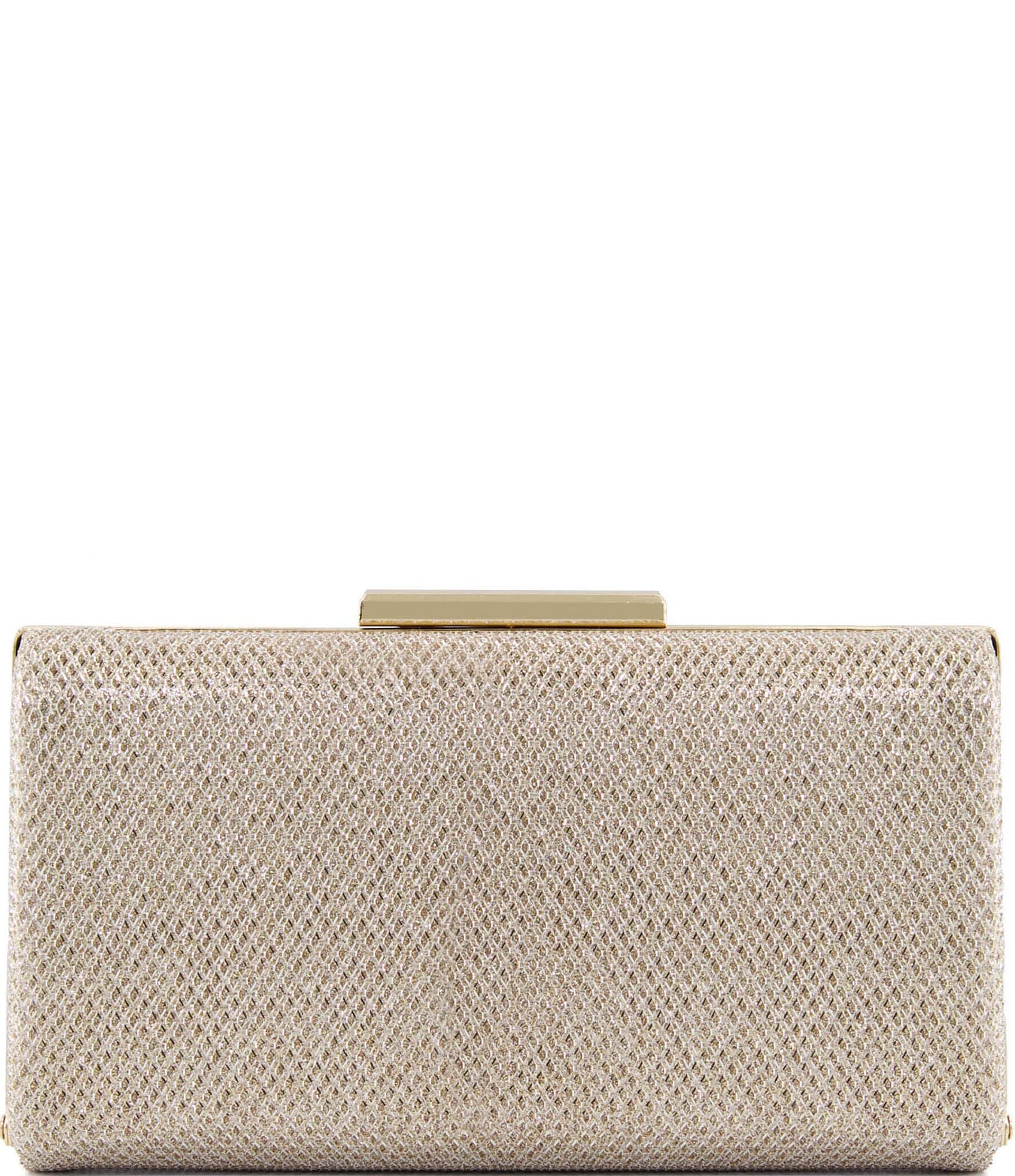 Women Acrylic Evening Bag Glitter Clutch Purse Transparent Golden Box  Handbag | eBay