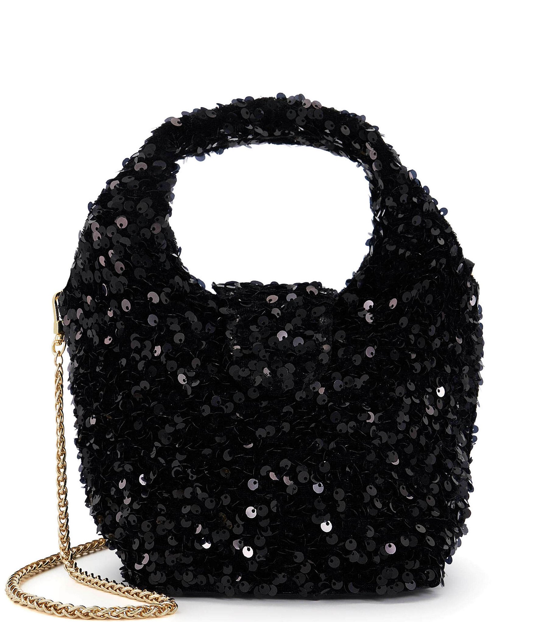 JW Anderson Mini Sequin Shopper Tote Bag, Black, Women's, Handbags & Purses Tote Bags & Totes