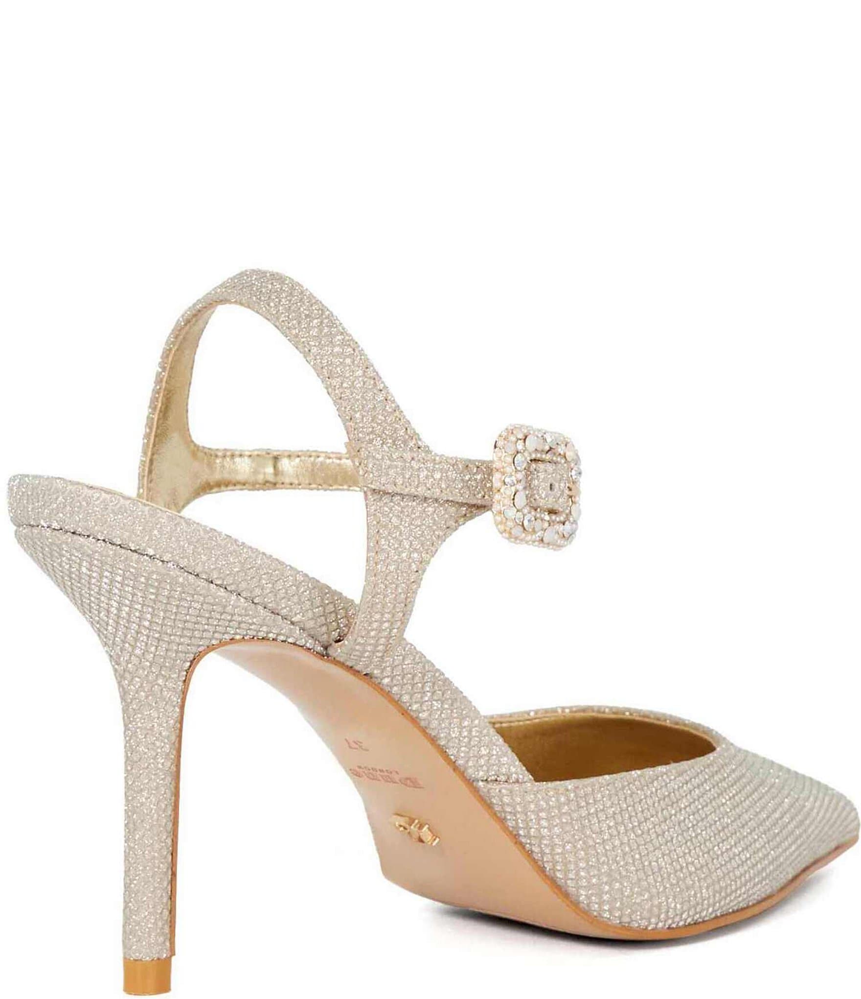 Dune London Channel Ankle Strap Dress Pumps