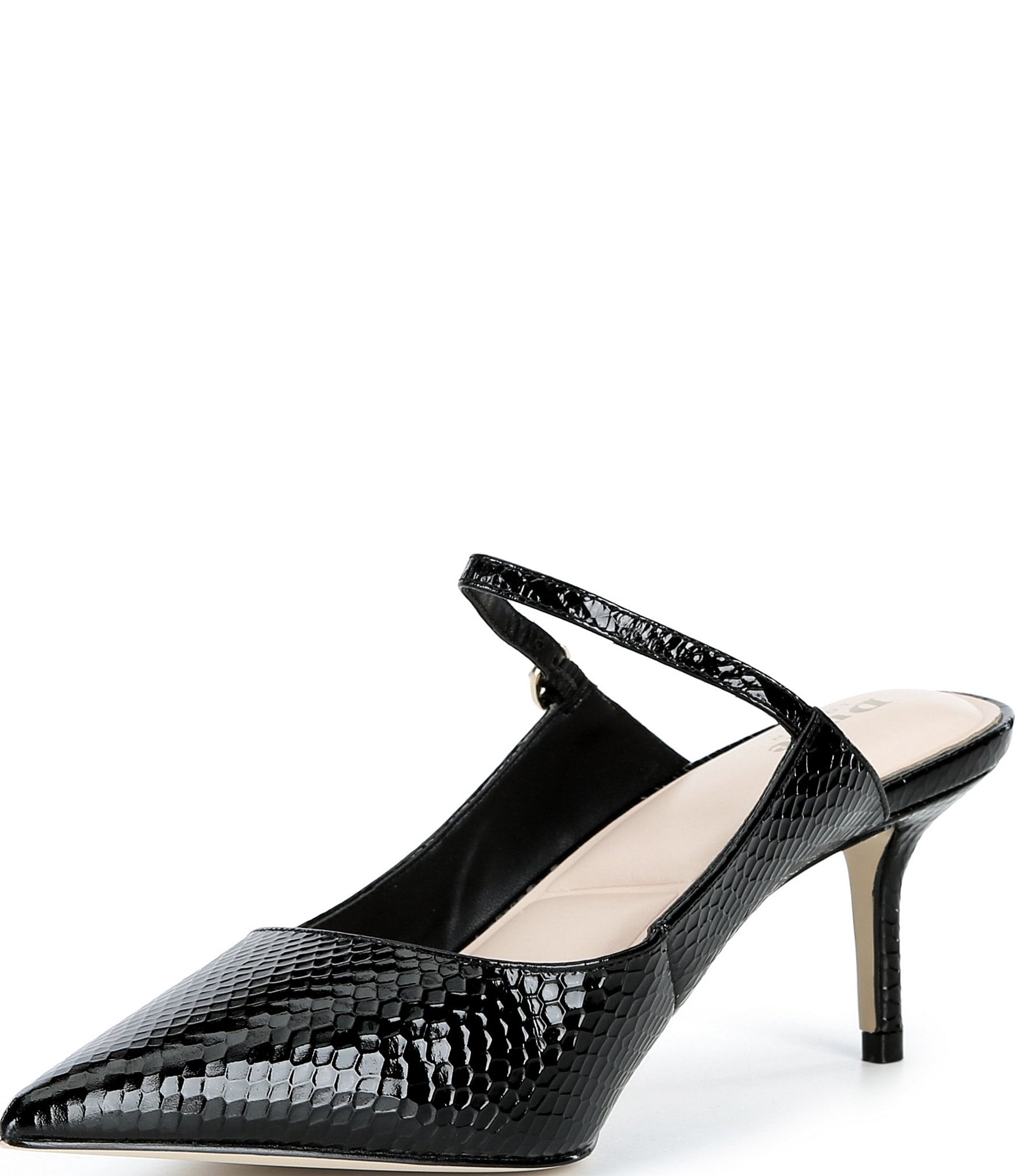 Dune London Chronicles Leather Kitten Heel Pumps