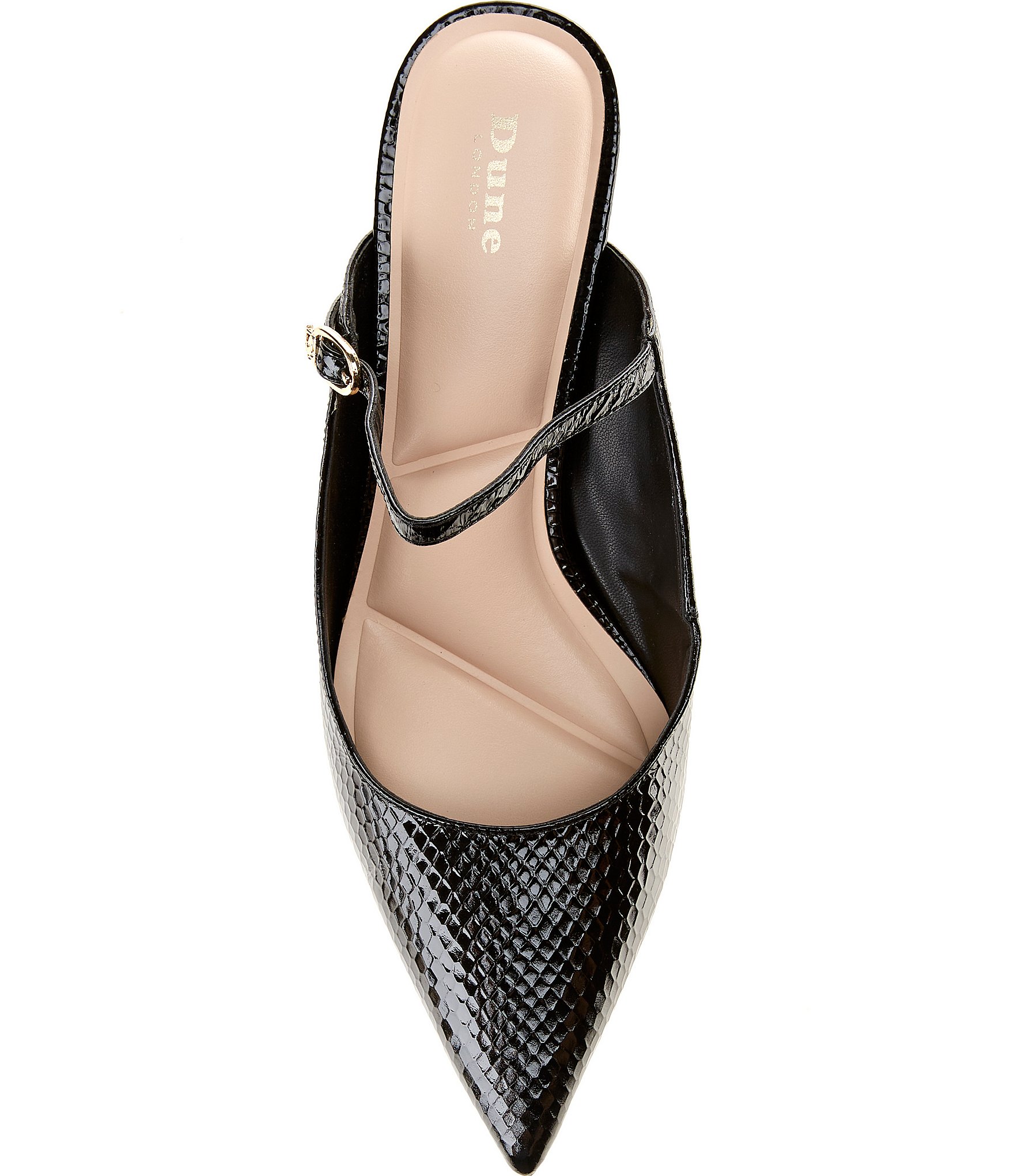 Dune London Chronicles Leather Kitten Heel Pumps