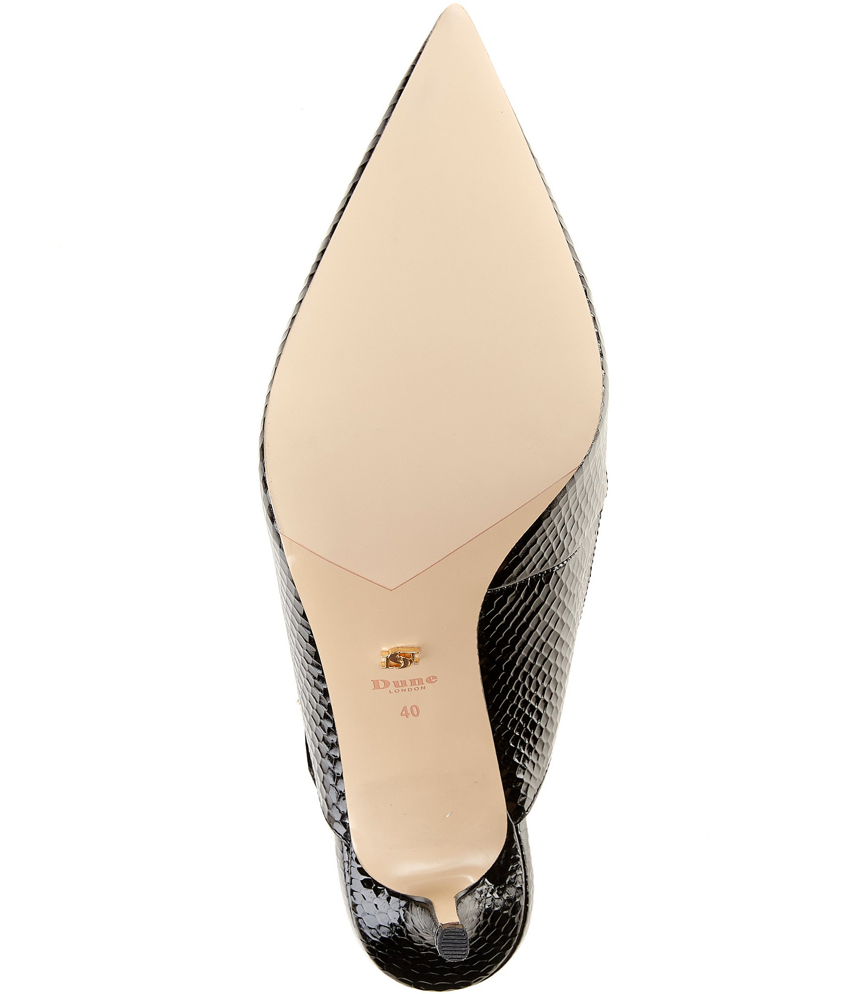 Dune London Chronicles Leather Kitten Heel Pumps