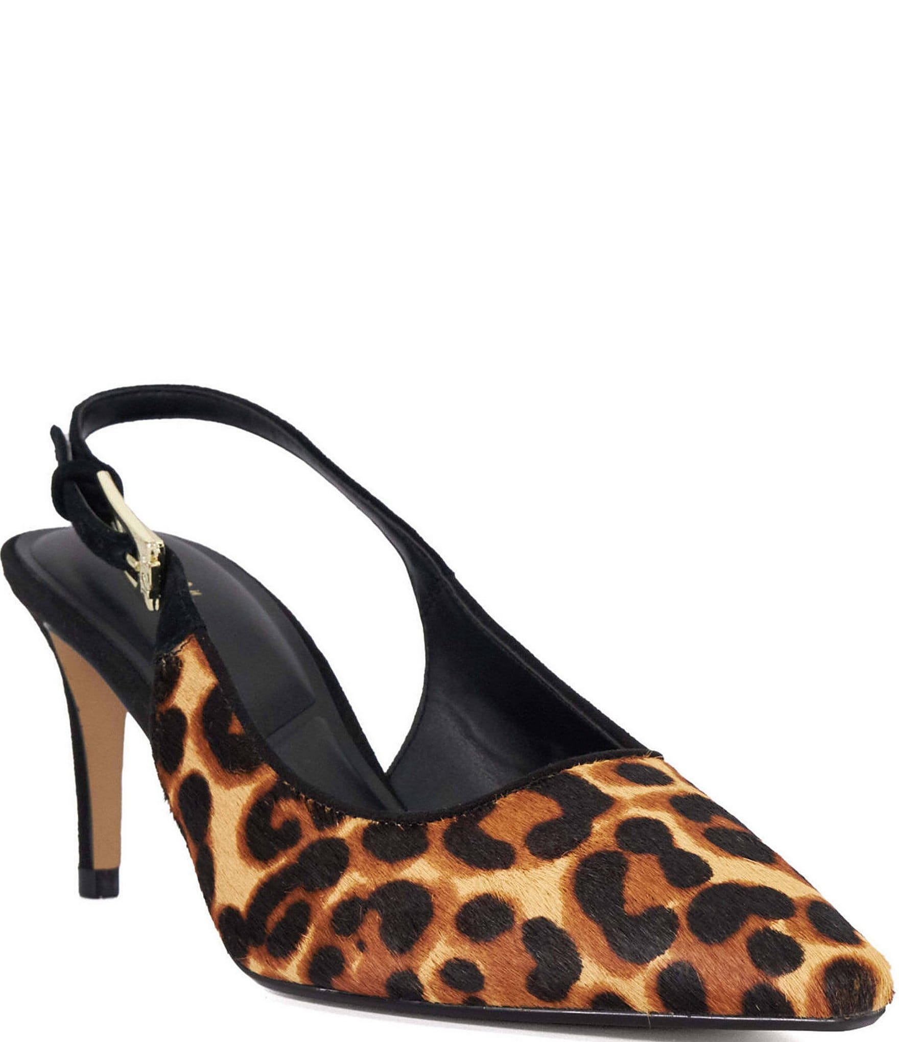 Dune London Closed Leopard Print Calf Hair Sling Pumps Dillard s